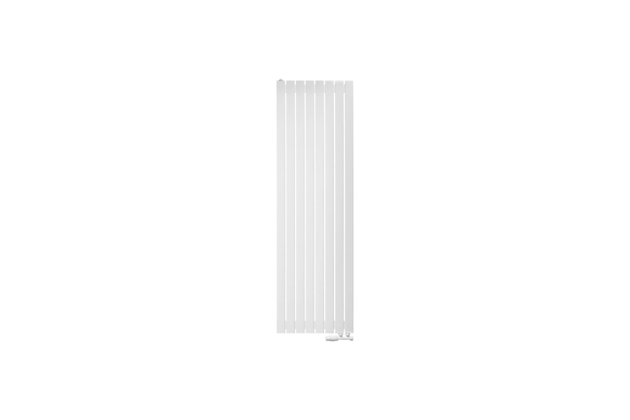 Вертикальный радиатор c нижним подключением, ARBIOLA Liner V 1800-36-08 VR, RAL 9016 матовый белый 254693