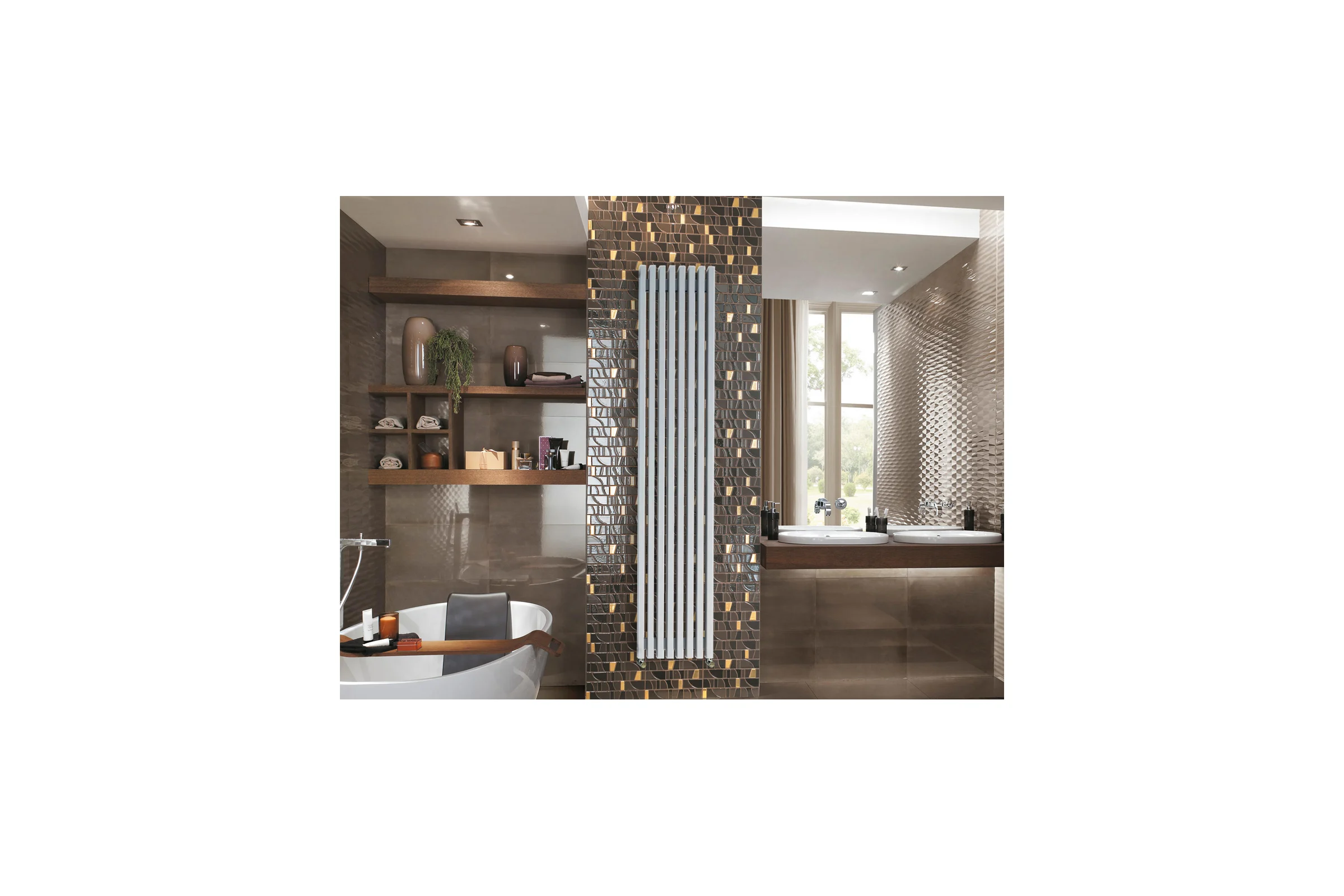 Вертикальный радиатор c боковым подключением, Arbiola Compact H 1750-63-06 HWN, RAL 9005 матовый черный 256963