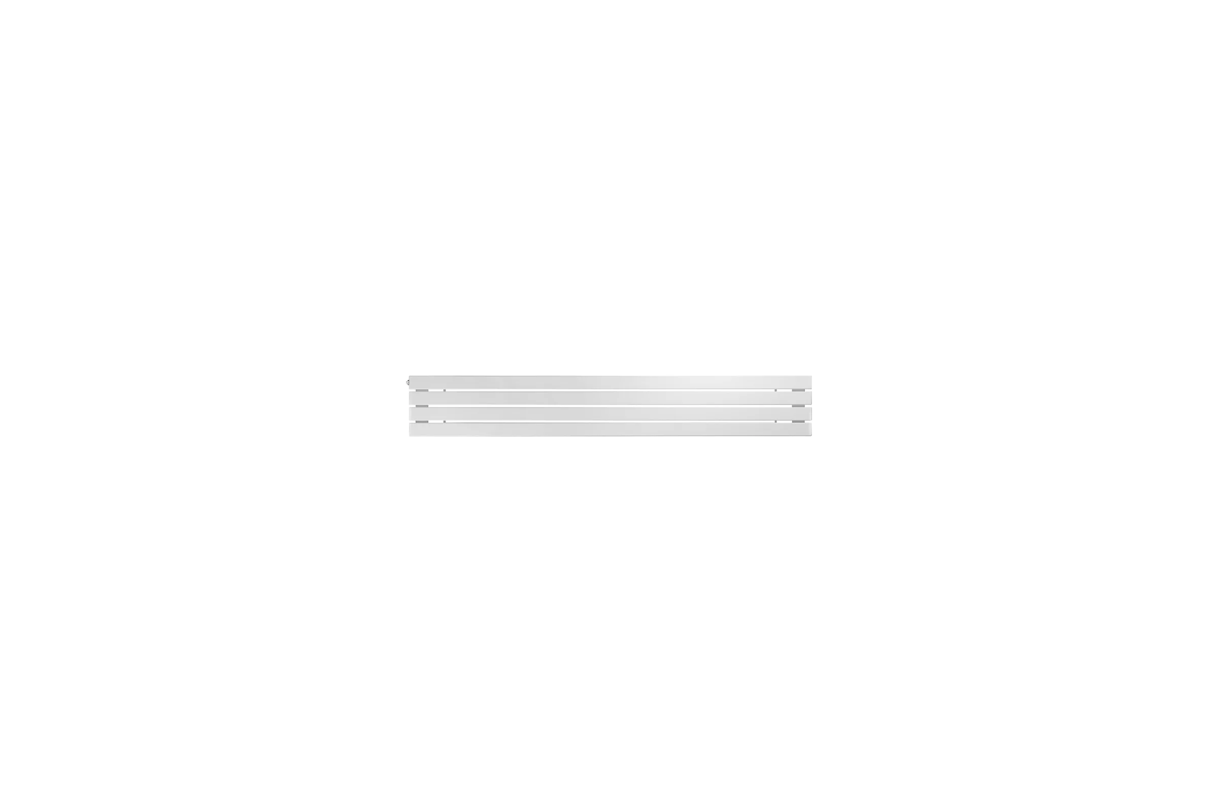 Горизонтальный радиатор c боковым подключением ARBIOLA Liner Gorizont H 1200-36-06 секции GHWN, RAL 9016 матовый белый 258140