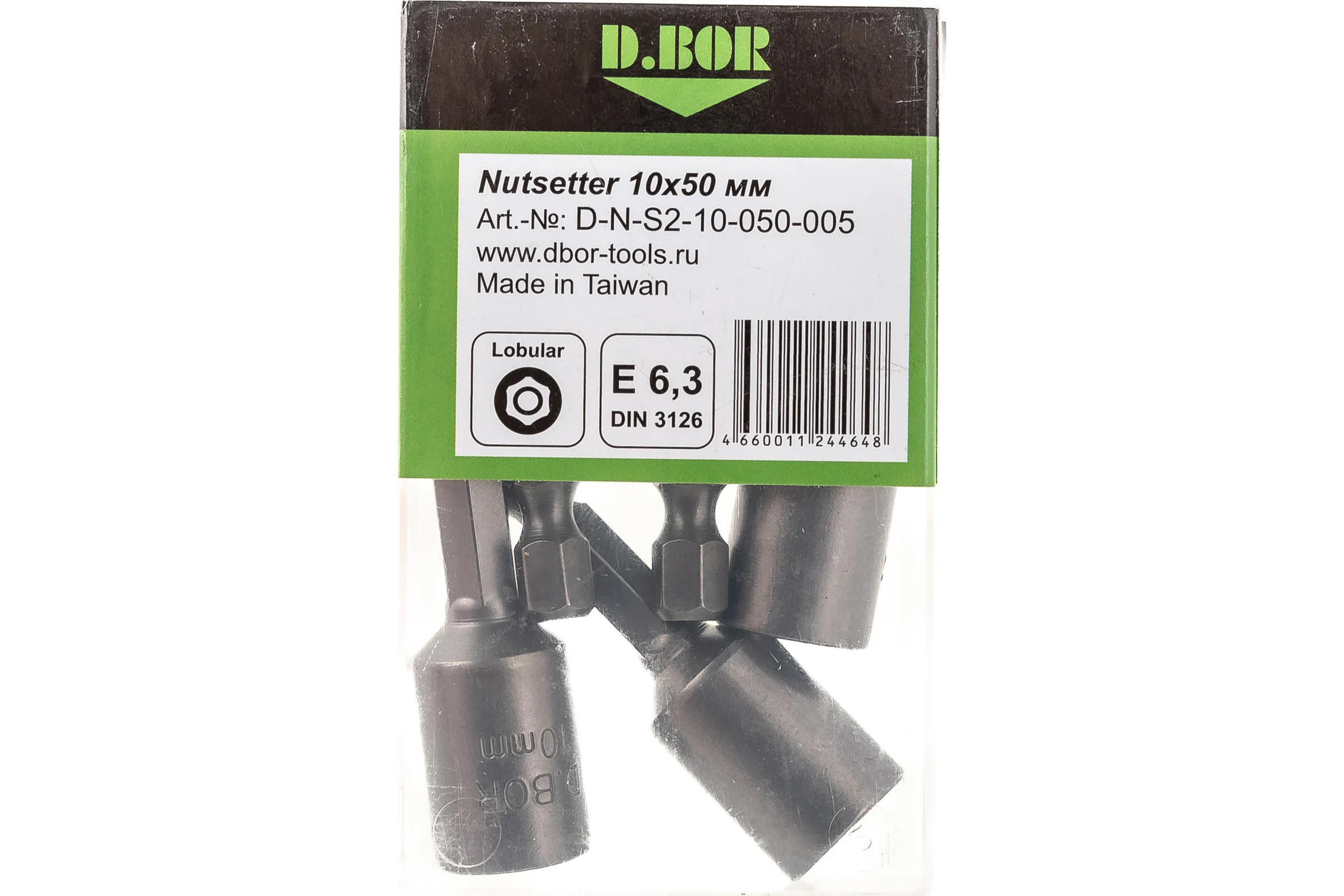 Насадка магнитная MAGNETIC (5 шт; 10х50 мм; HEX1/4; S2) D.BOR D-N-S2-10-050-005