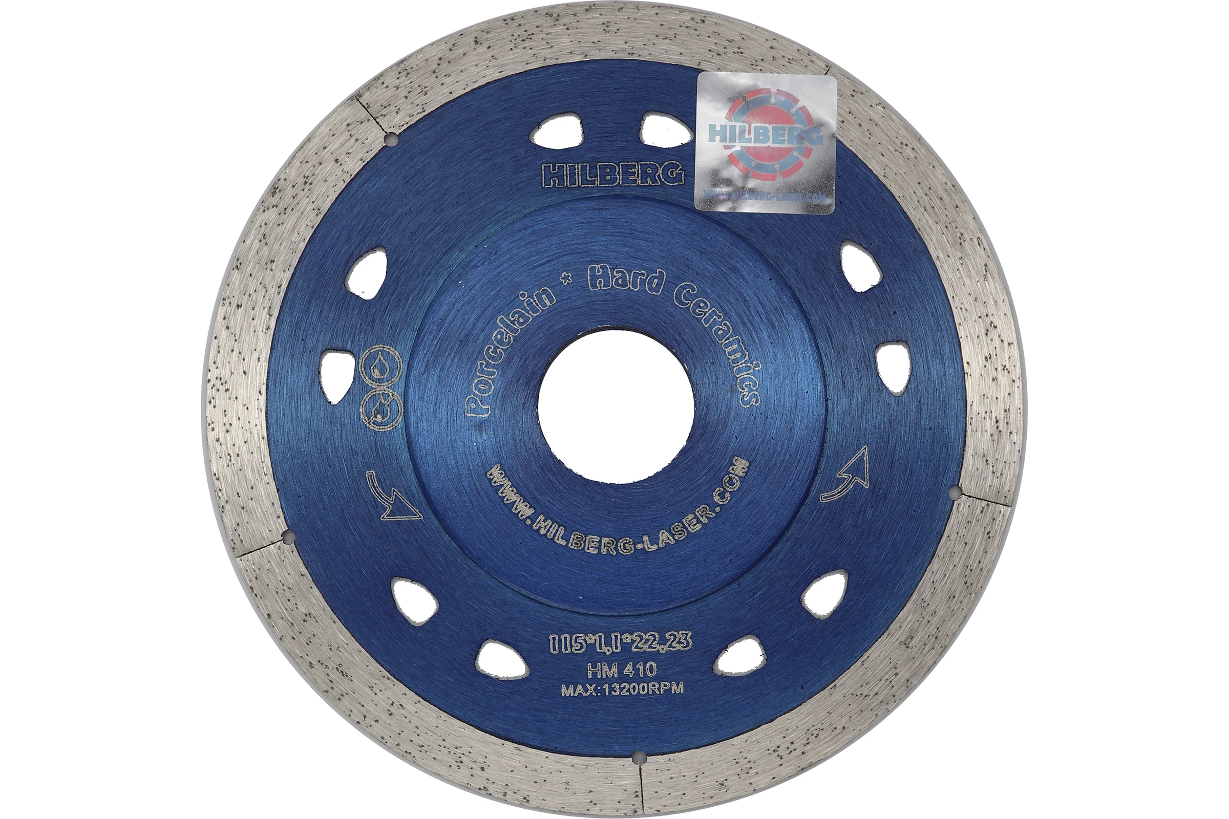 Диск алмазный отрезной Hilberg 115х22.23 Extra Thin 1.1 мм HM410
