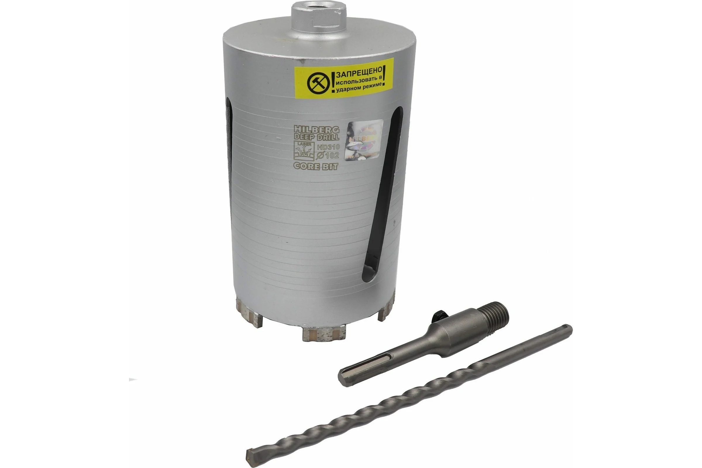 Коронка алмазная по бетону Laser Deep Drill (102х150 мм) Hilberg HD310