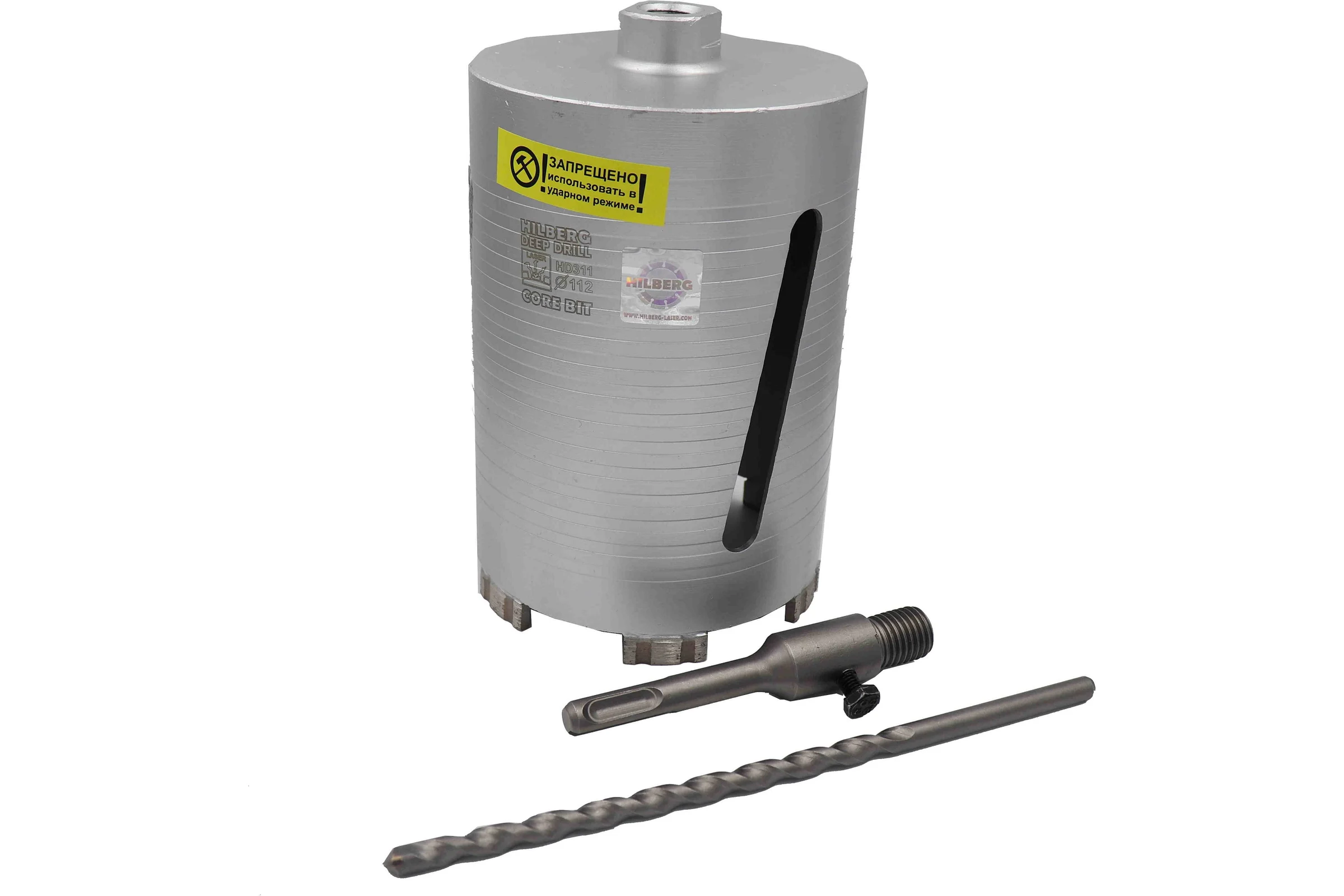 Коронка алмазная по бетону Laser Deep Drill (112х150 мм) Hilberg HD311