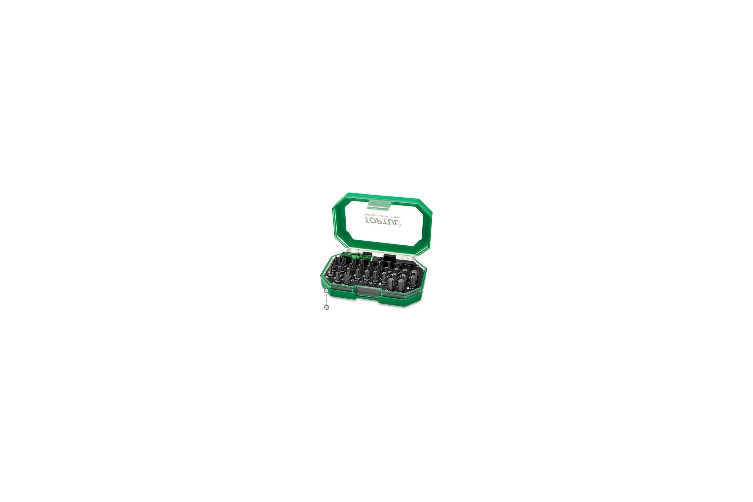 Набор бит 1/4" 35 шт с магнитным держателем TOPTUL GACW3502