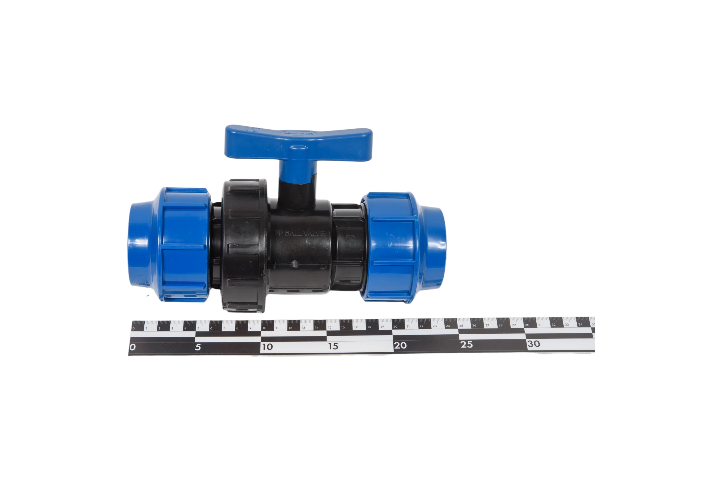 Компрессионный кран для ПЭ труб LAMMIN 50 Lm34101050050