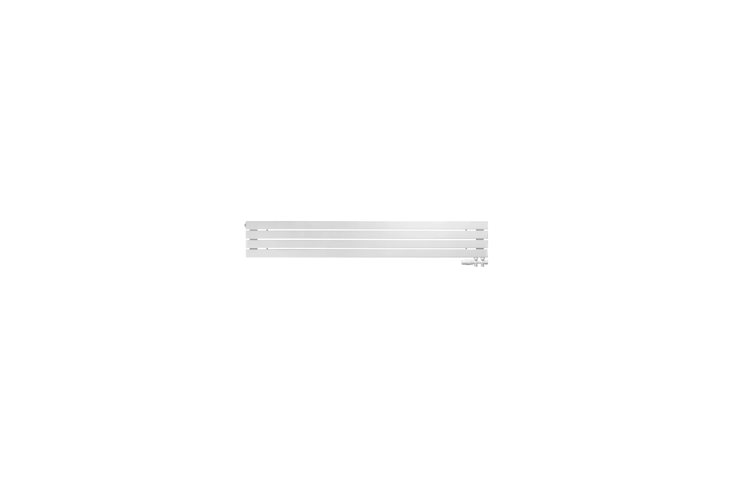 Горизонтальный радиатор ARBIOLA Liner Gorizont V 1500-36-06 6 секций, c нижним подключением, GVR, RAL 9016 матовый белый 258372