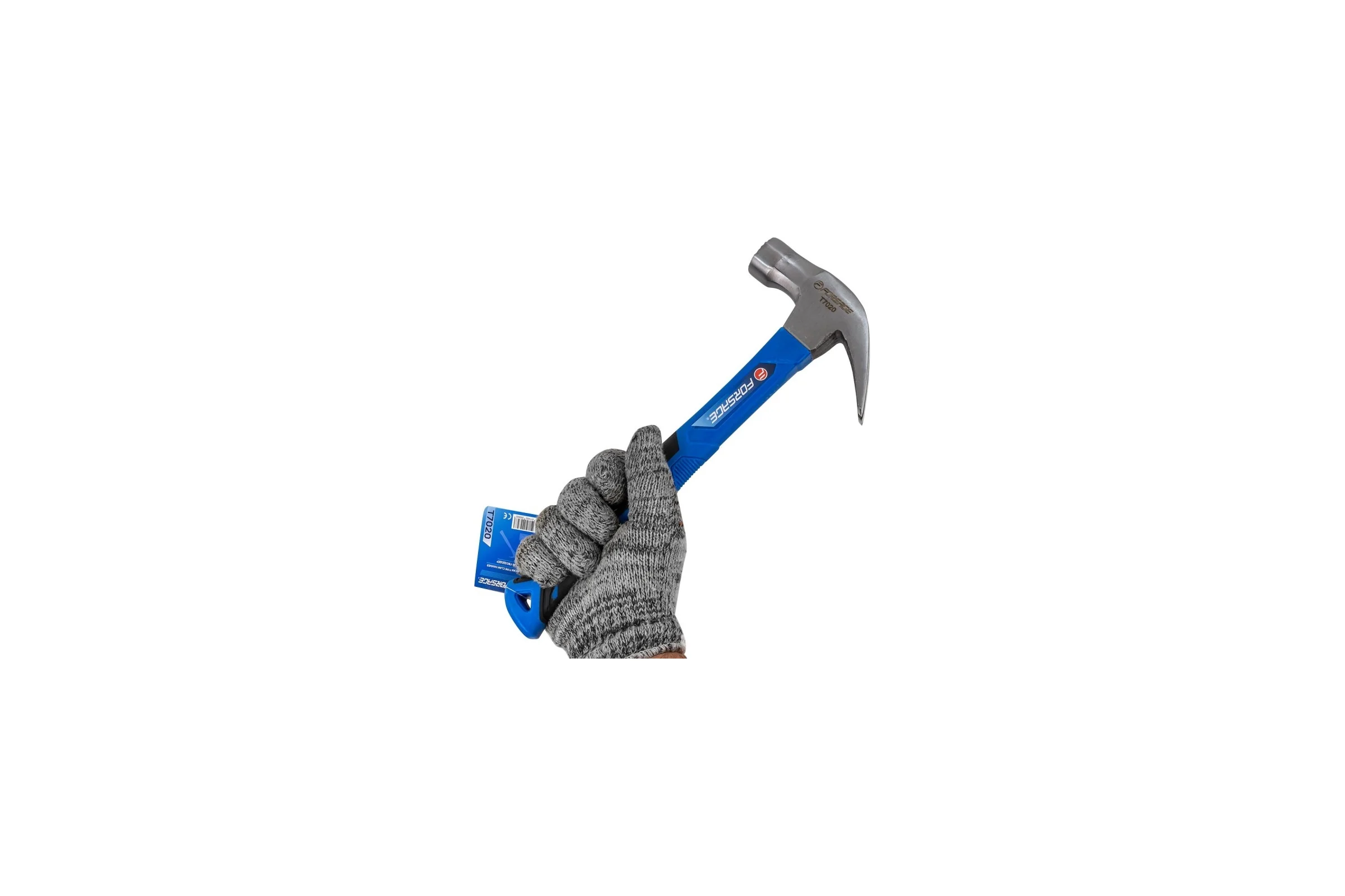 Молоток-гвоздодер с магнитным держателем гвоздя Forsage 560гр.  F-T7020(56621)