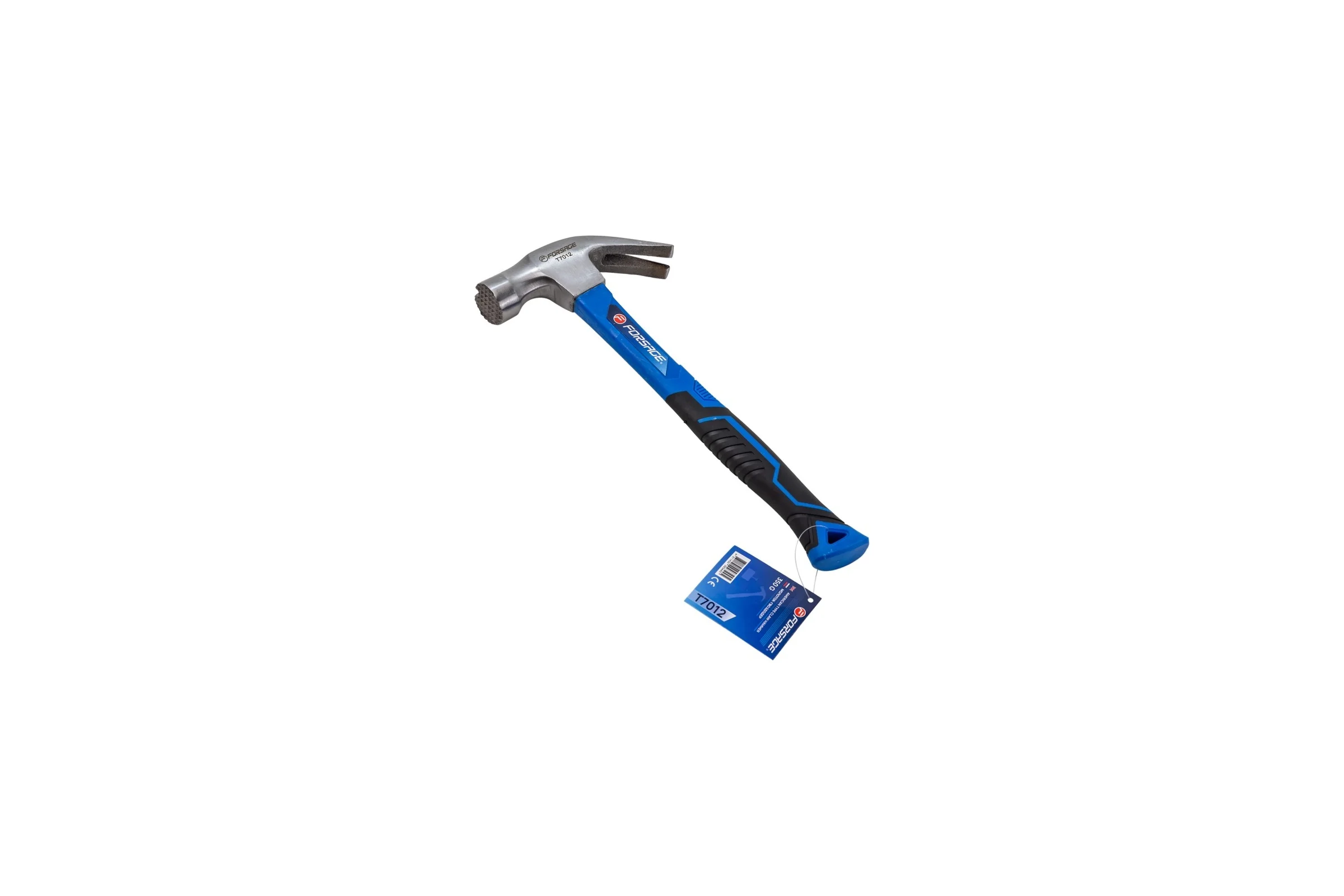 Молоток-гвоздодер с магнитным держателем гвоздя Forsage 350гр. F-T7012(56617)