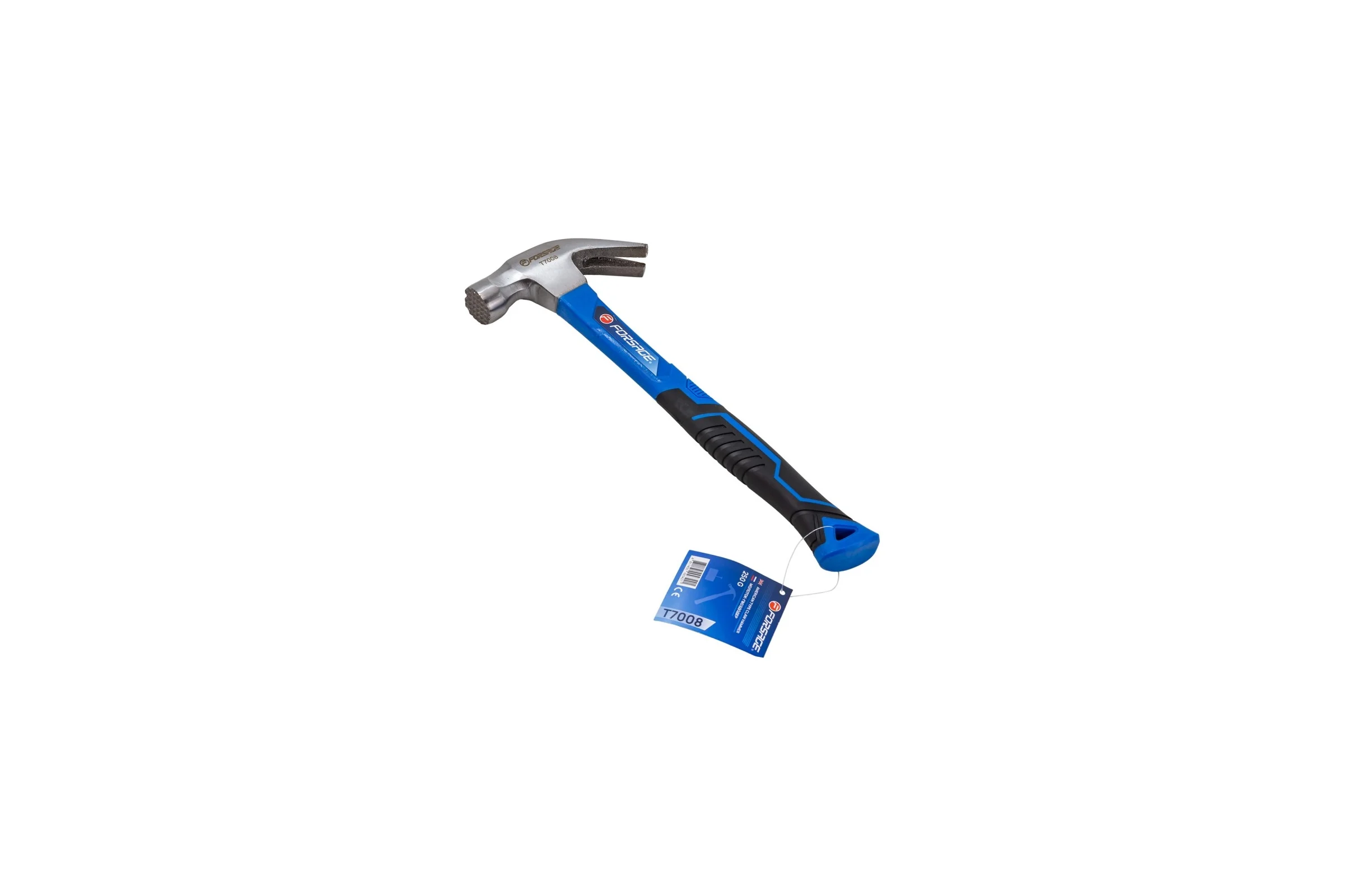 Молоток-гвоздодер с магнитным держателем гвоздя Forsage 250гр. F-T7008(56615)