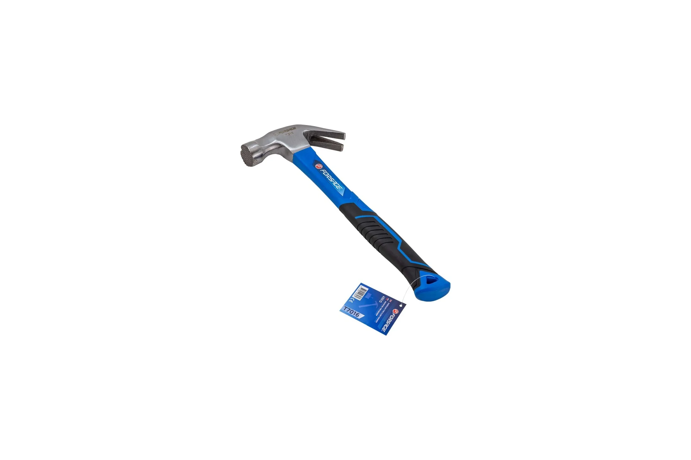 Молоток-гвоздодер с магнитным держателем гвоздя Forsage 450гр. F-T7016(56619)