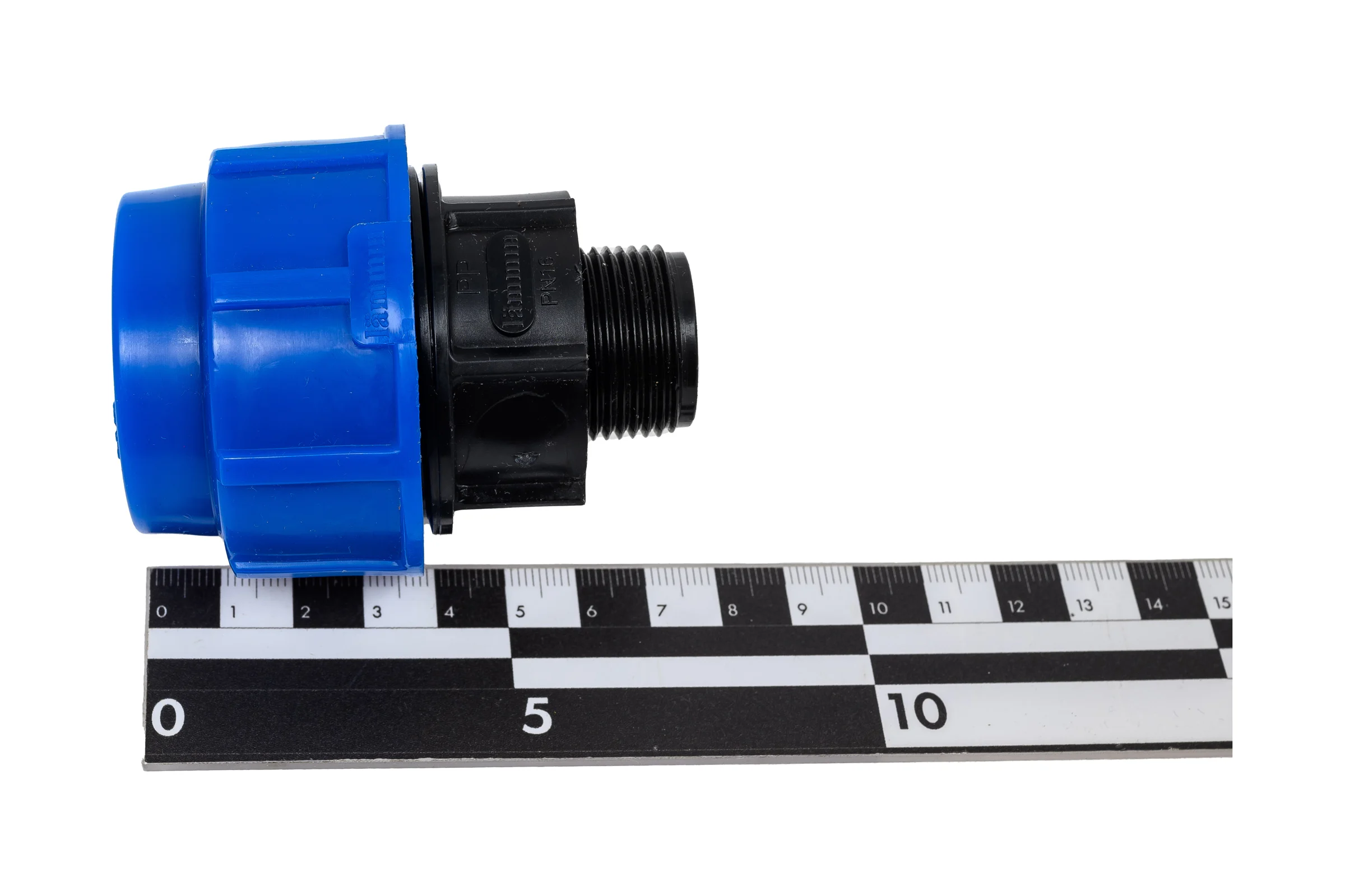 Компрессионная муфта для ПЭ труб LAMMIN нр 32x3/4" Lm34003032020