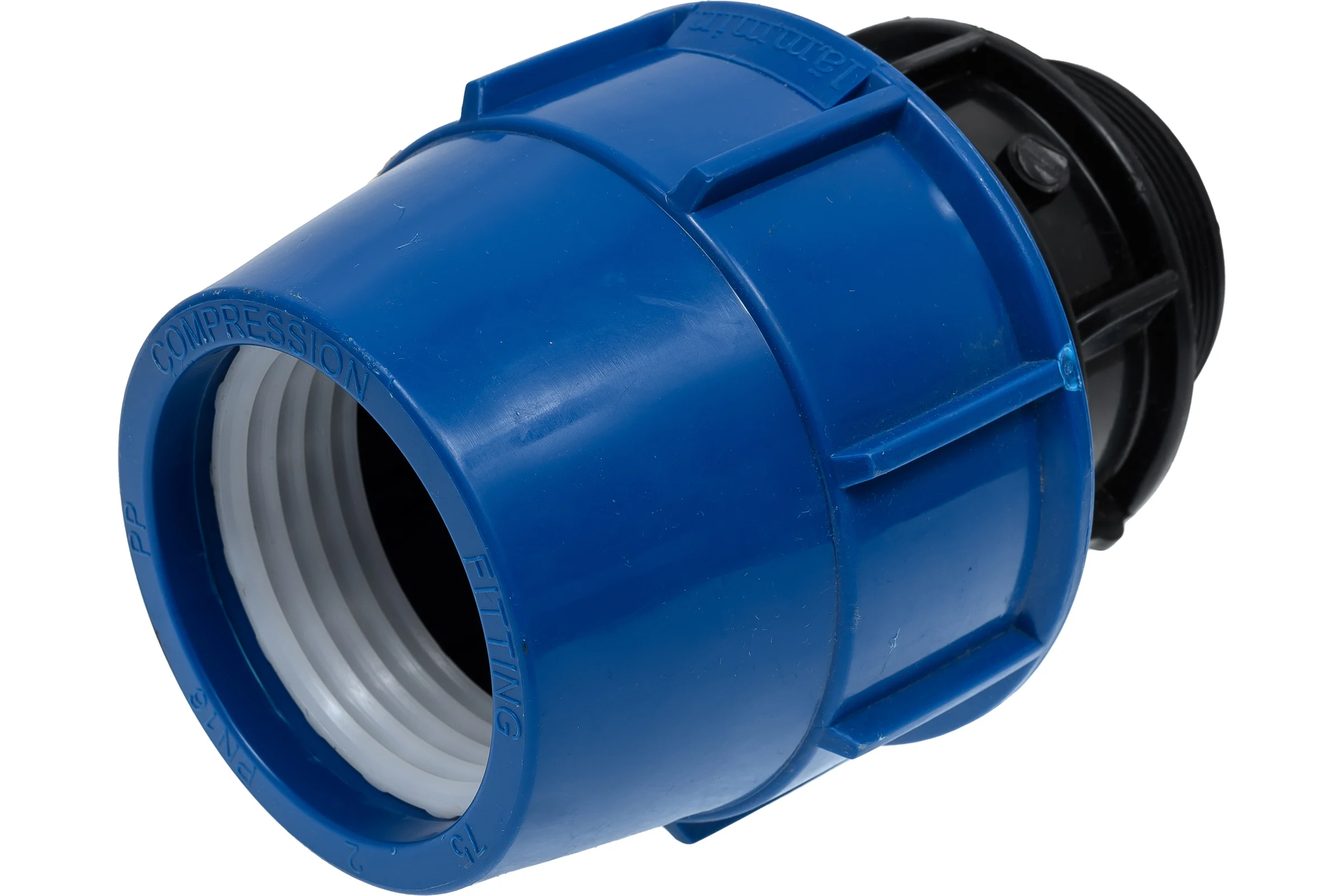 Муфта компрессионная для ПЭ труб нр LAMMIN 75x2 1/2" Lm34103075063