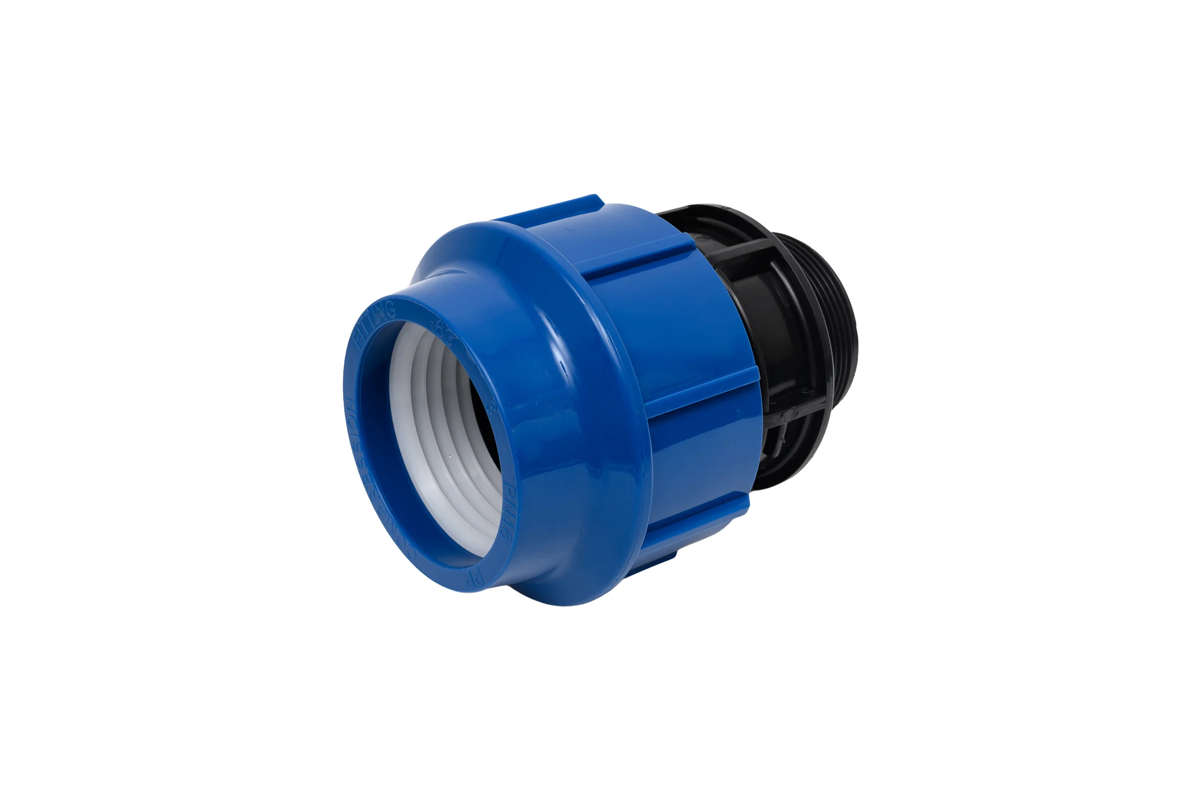 Муфта компрессионная для ПЭ труб нр LAMMIN 63x2" Lm34103063050