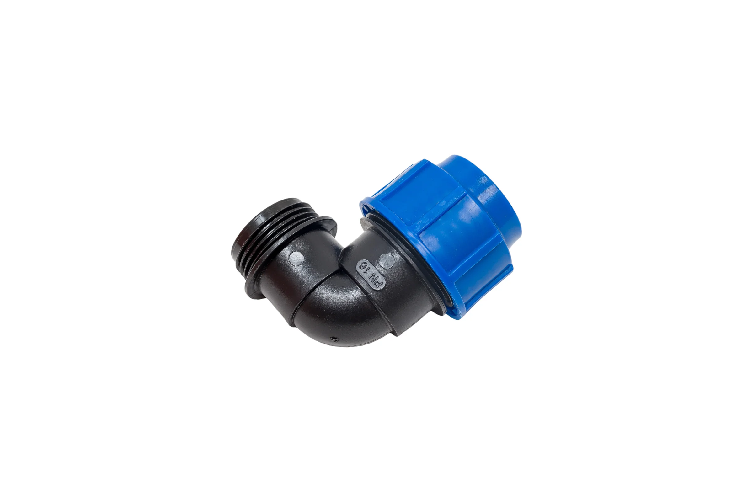 Компрессионный отвод для ПЭ труб LAMMIN нр 25x1" Lm34008025025