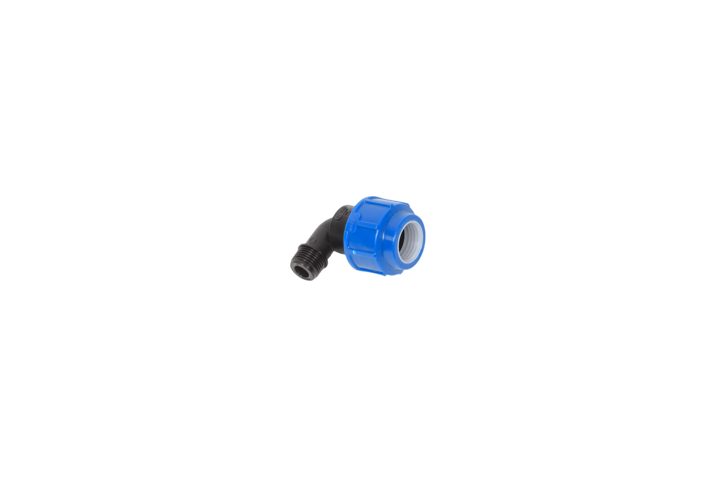 Компрессионный отвод для ПЭ труб LAMMIN нр 25x1/2" Lm34008025015