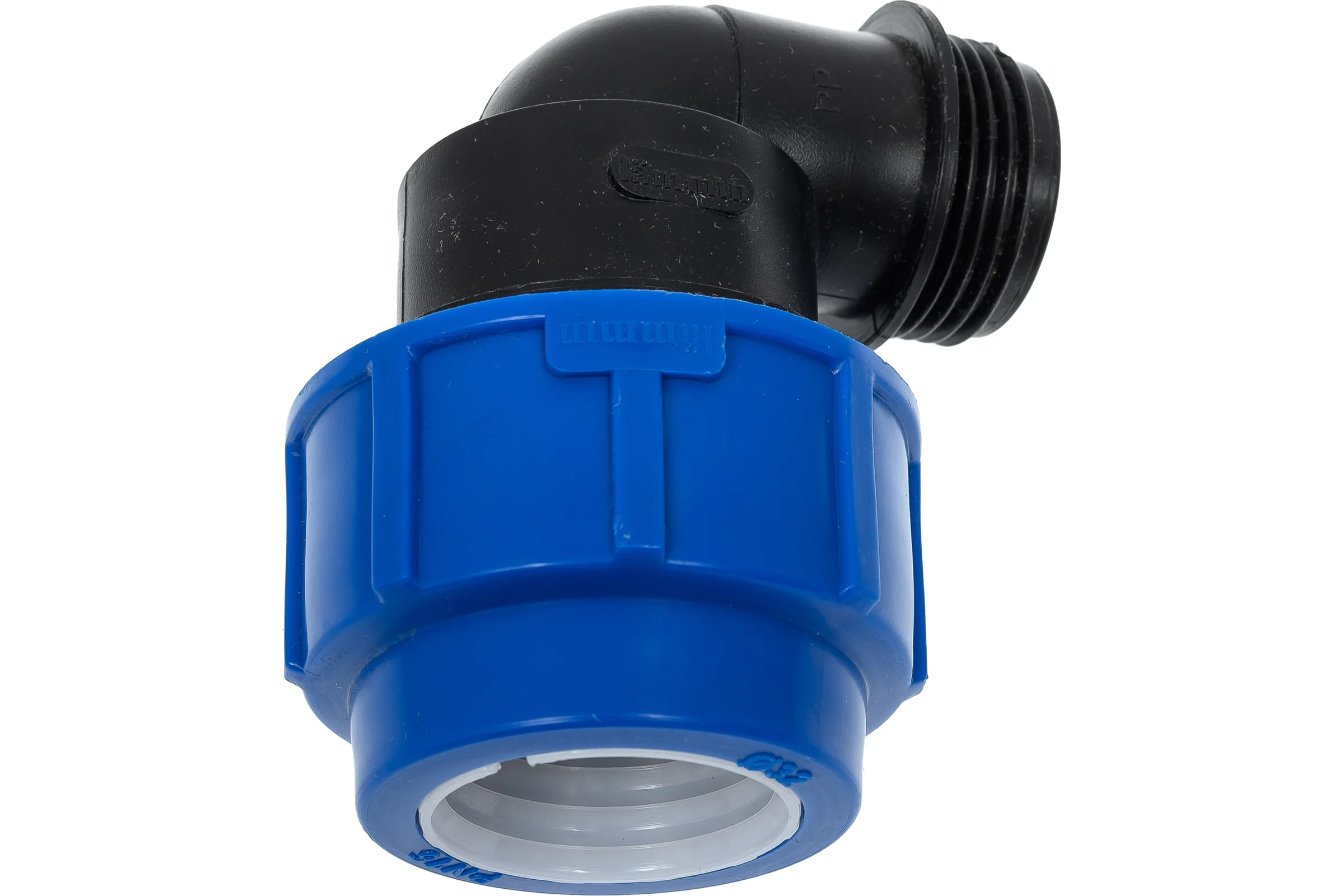 Компрессионный отвод для ПЭ труб LAMMIN нр 32x1" Lm34008032025