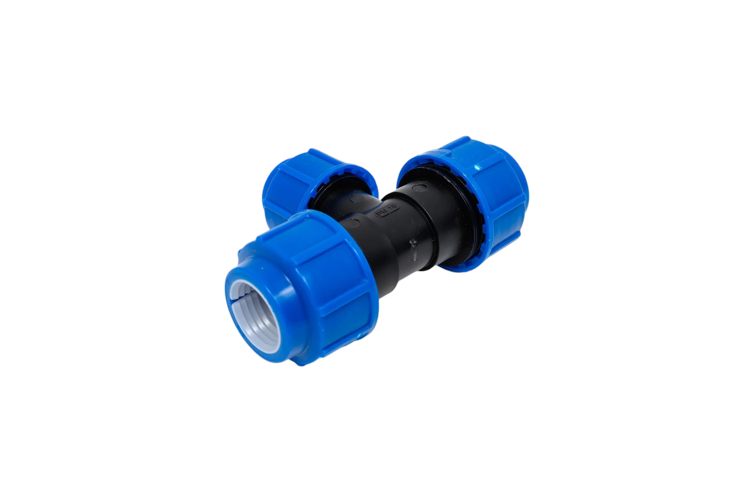 Тройник компрессионный для полиэтиленовых труб LAMMIN 25x20x25 120/15 Lm34011252025