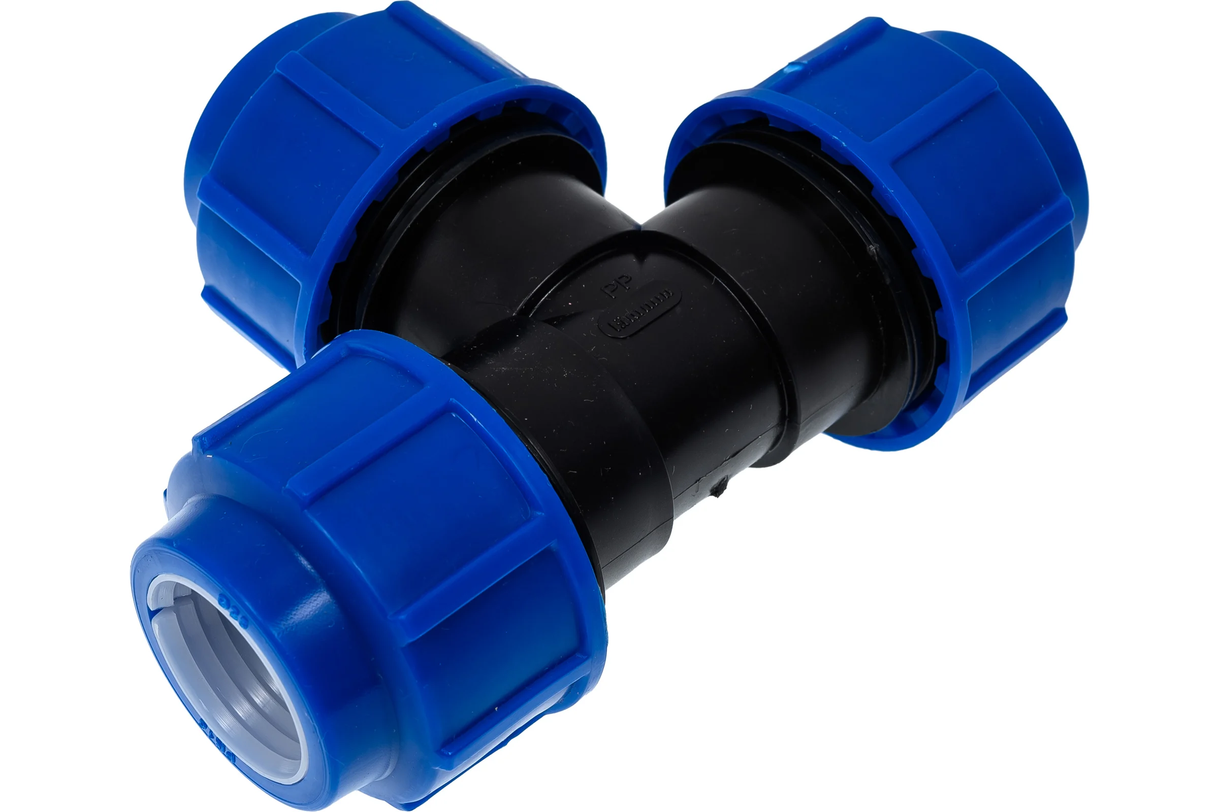 Тройник компрессионный для полиэтиленовых труб LAMMIN 25 120/15 Lm34014252525