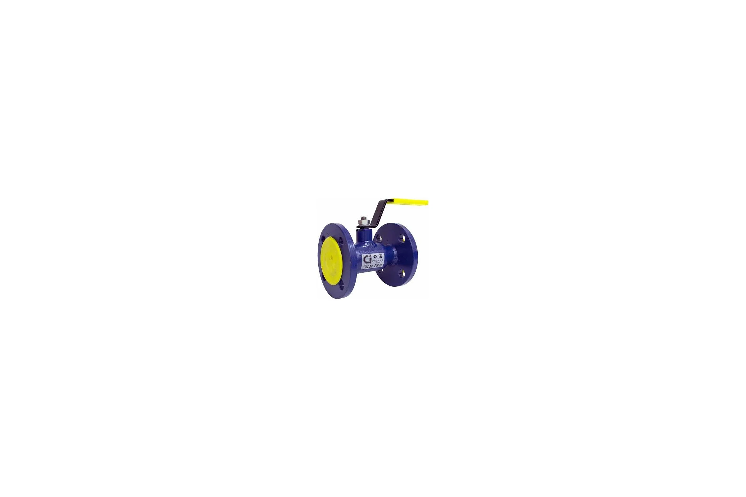 Шаровой кран Ci 11с67п DN 25 PN 40 (фланцевый) ТТ000013371