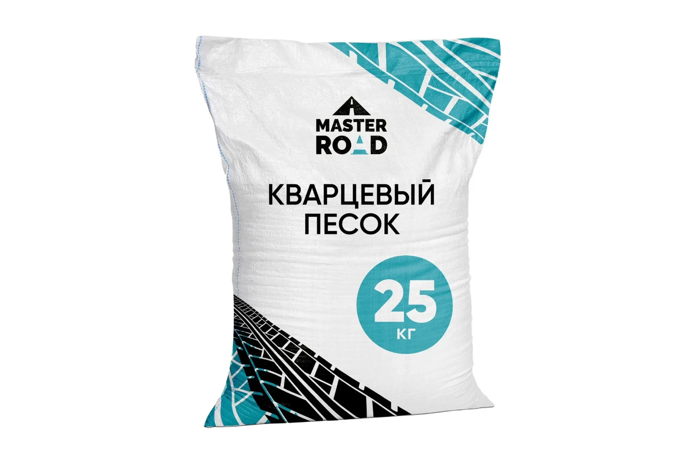 Кварцевый песок фракция 0.5-0.8, мешок 25кг Мастер Роуд кварцевый-песок-25кг