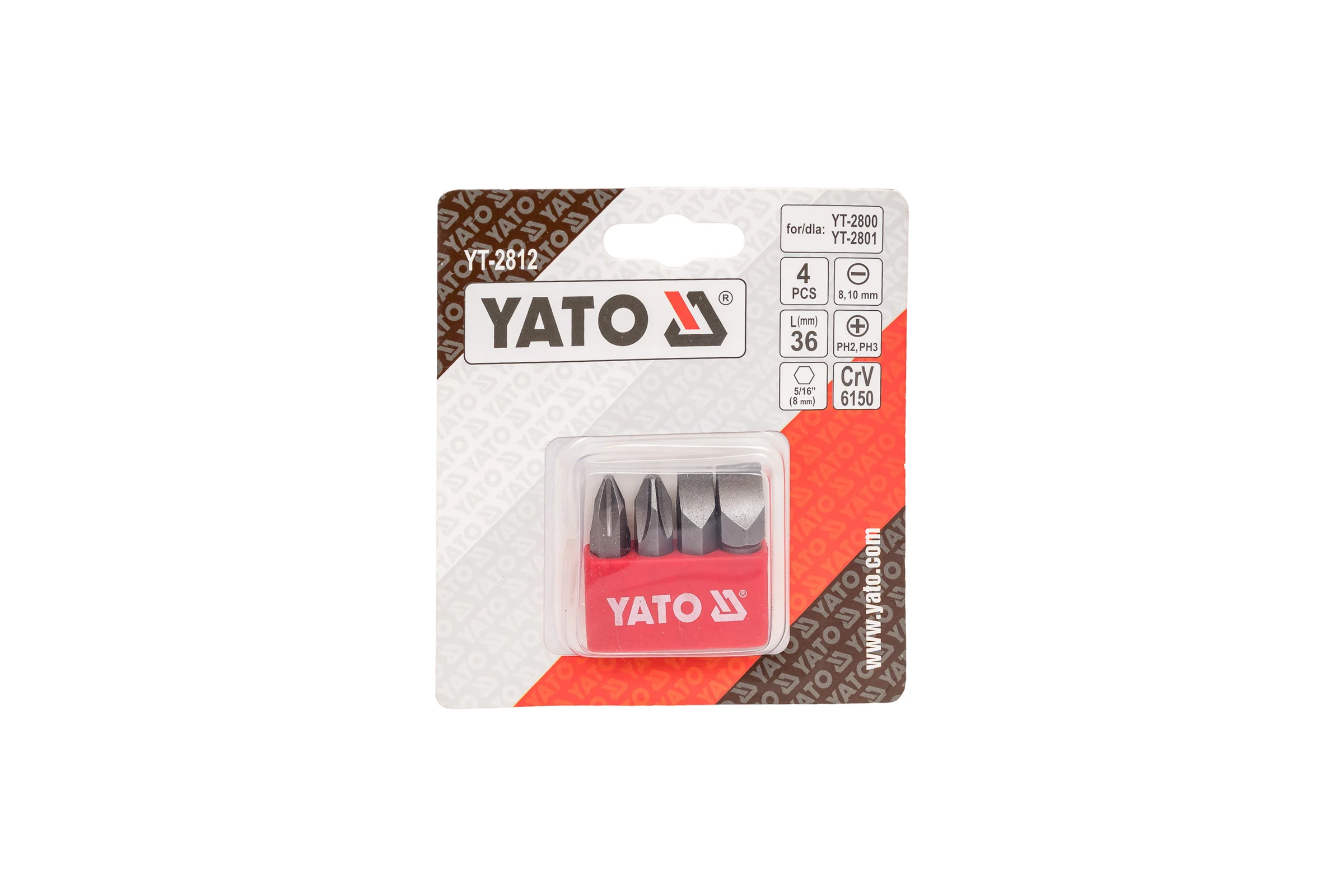 Набор бит (4 шт; 5/16) YATO YT-2812