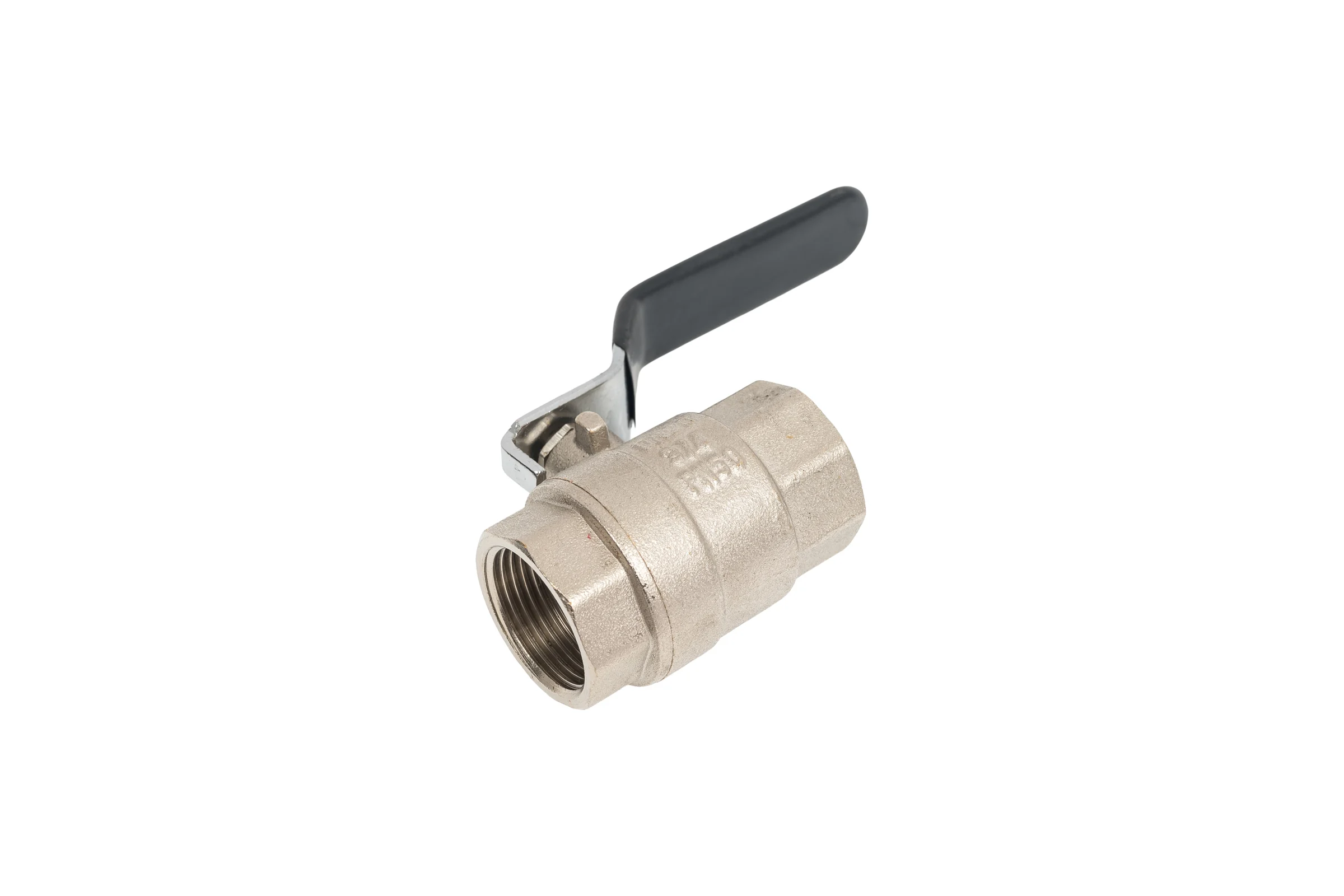 Шаровой кран для воды ONDO 3/4", г/г, рычаг, никель ONFFH034