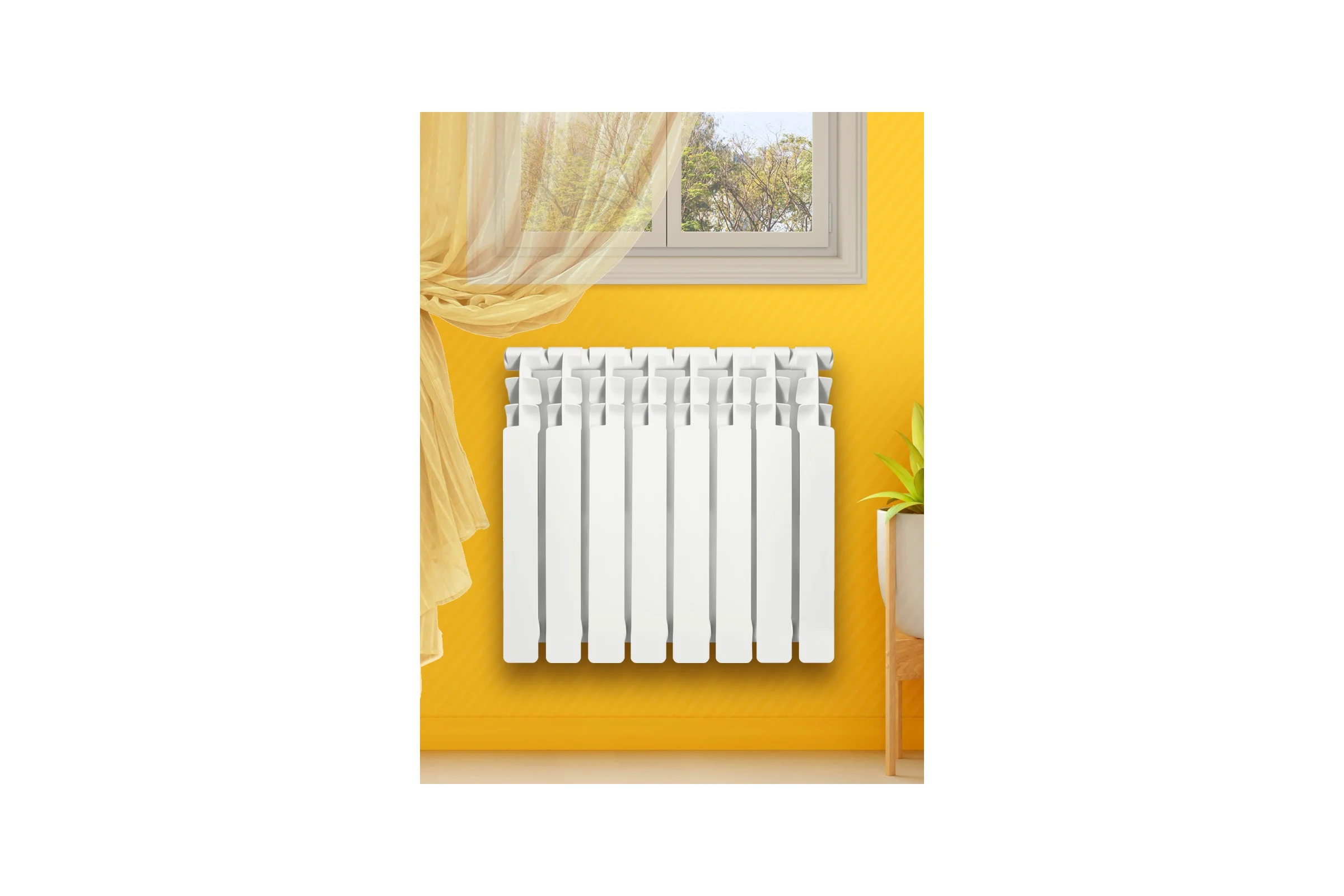 Радиатор Tropic 500x100, алюминиевый, 8 секций 7601.038