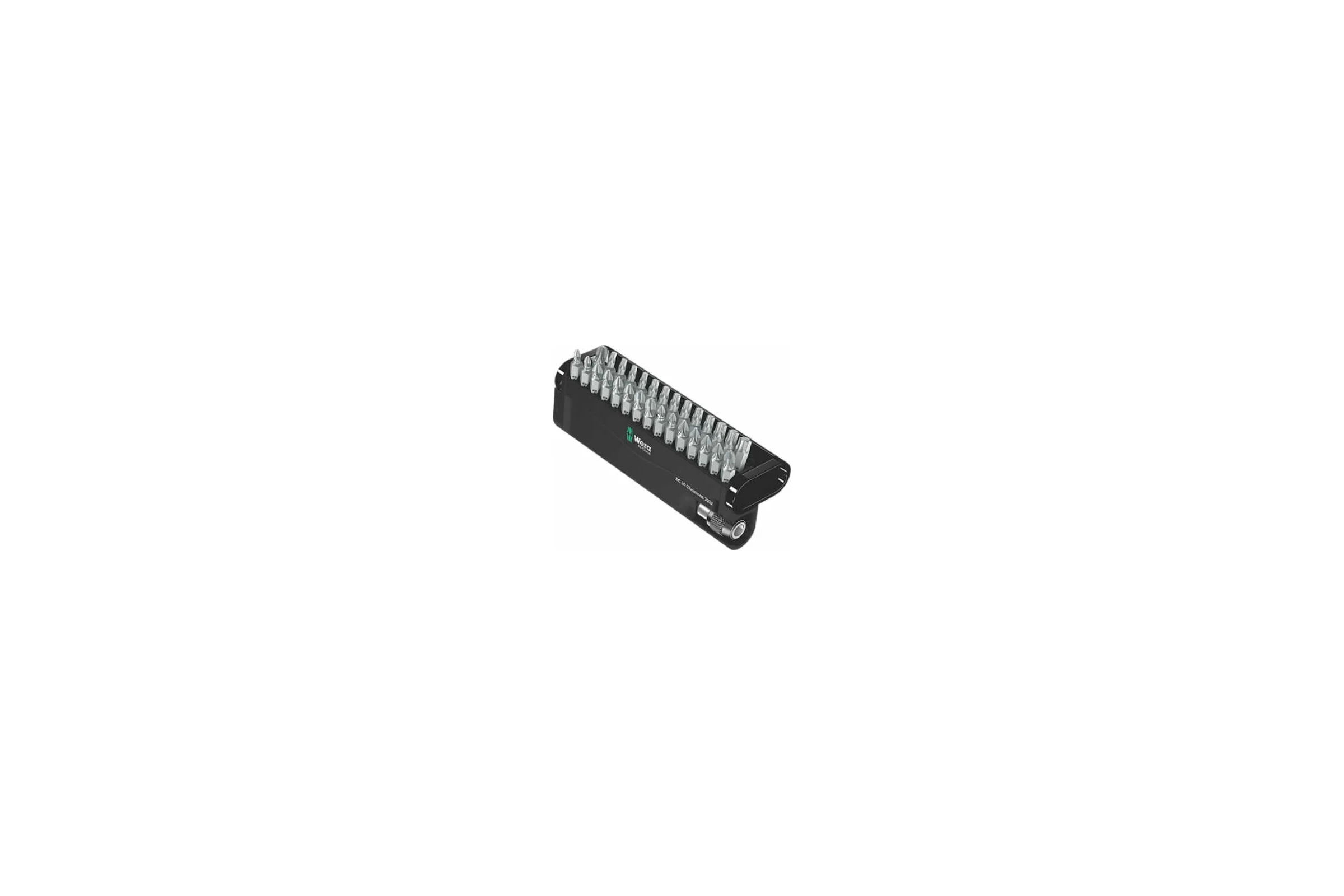 Набор бит c битодержателем Christmas 2023 Bit-Check 30 предметов, 1/4", PH/PZ/TX, 10 упаковок WERA WE-135809