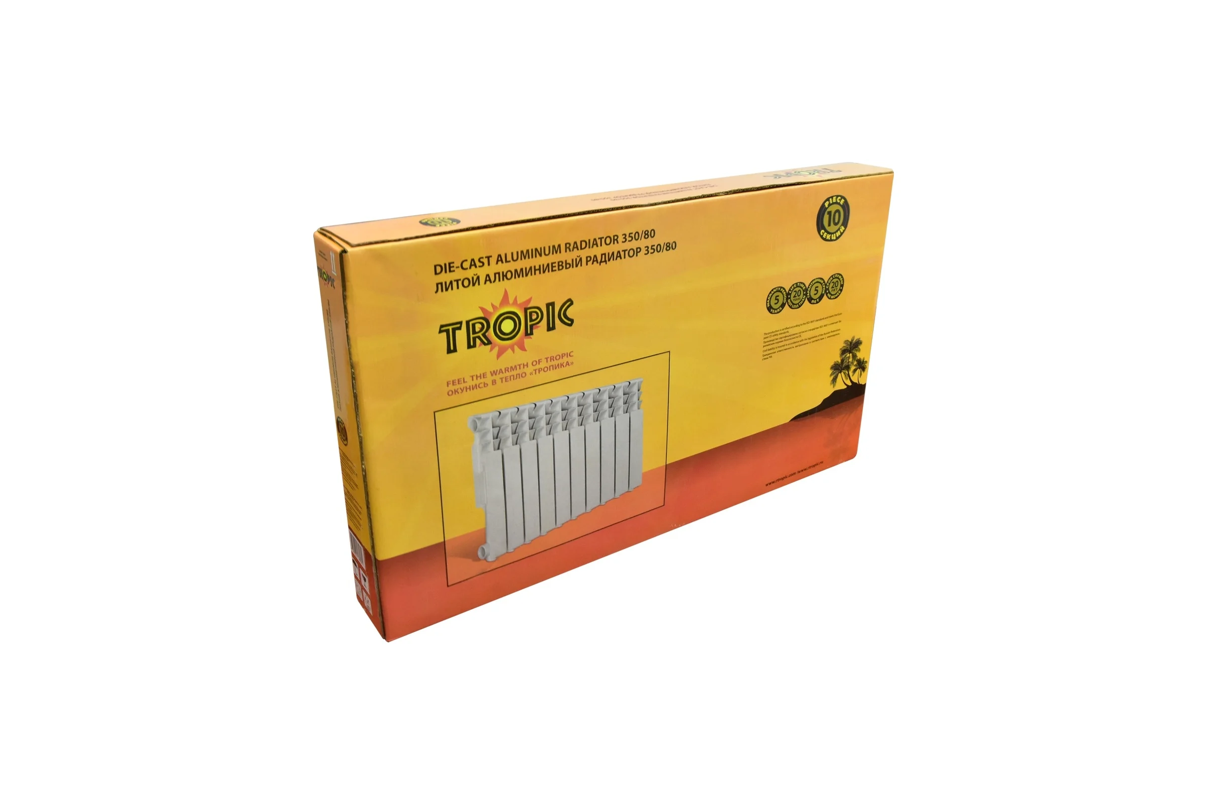 Радиатор Tropic  350x80, алюминиевый, 10 секций 7601.047