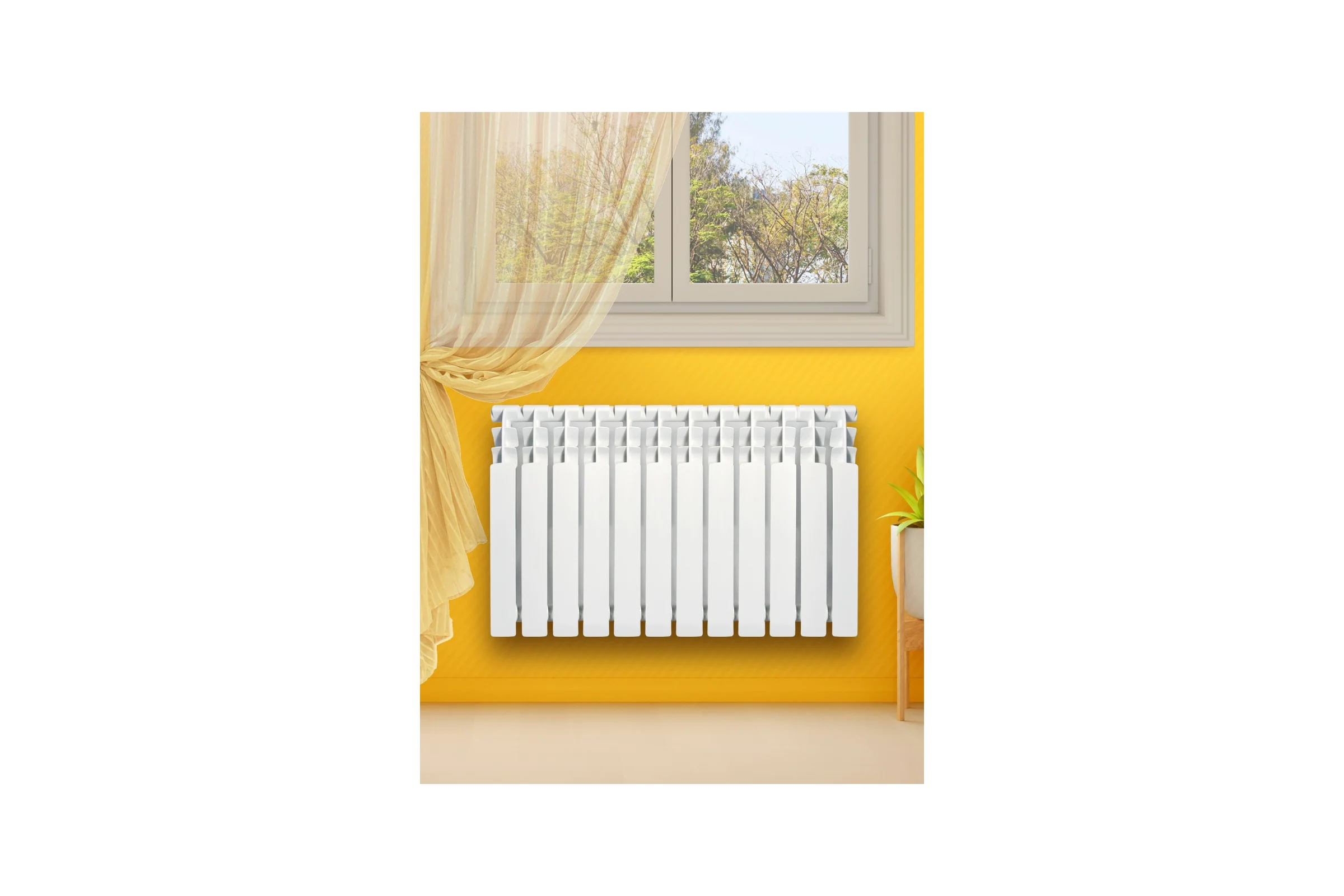 Радиатор Tropic 500x100, алюминиевый, 12 секций 7601.058