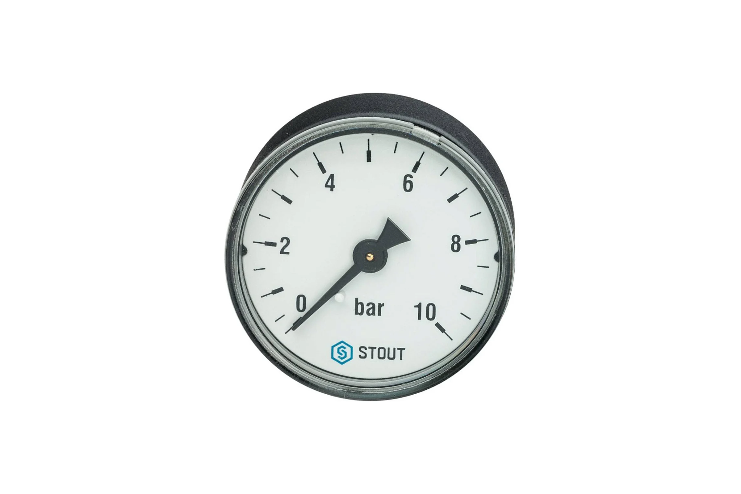Манометр аксиальный STOUT, корпус Dn 50 мм 1/4, 0...10 бар, кл.2.5 SIM-1009-501008 RG0094NU9EUEFL