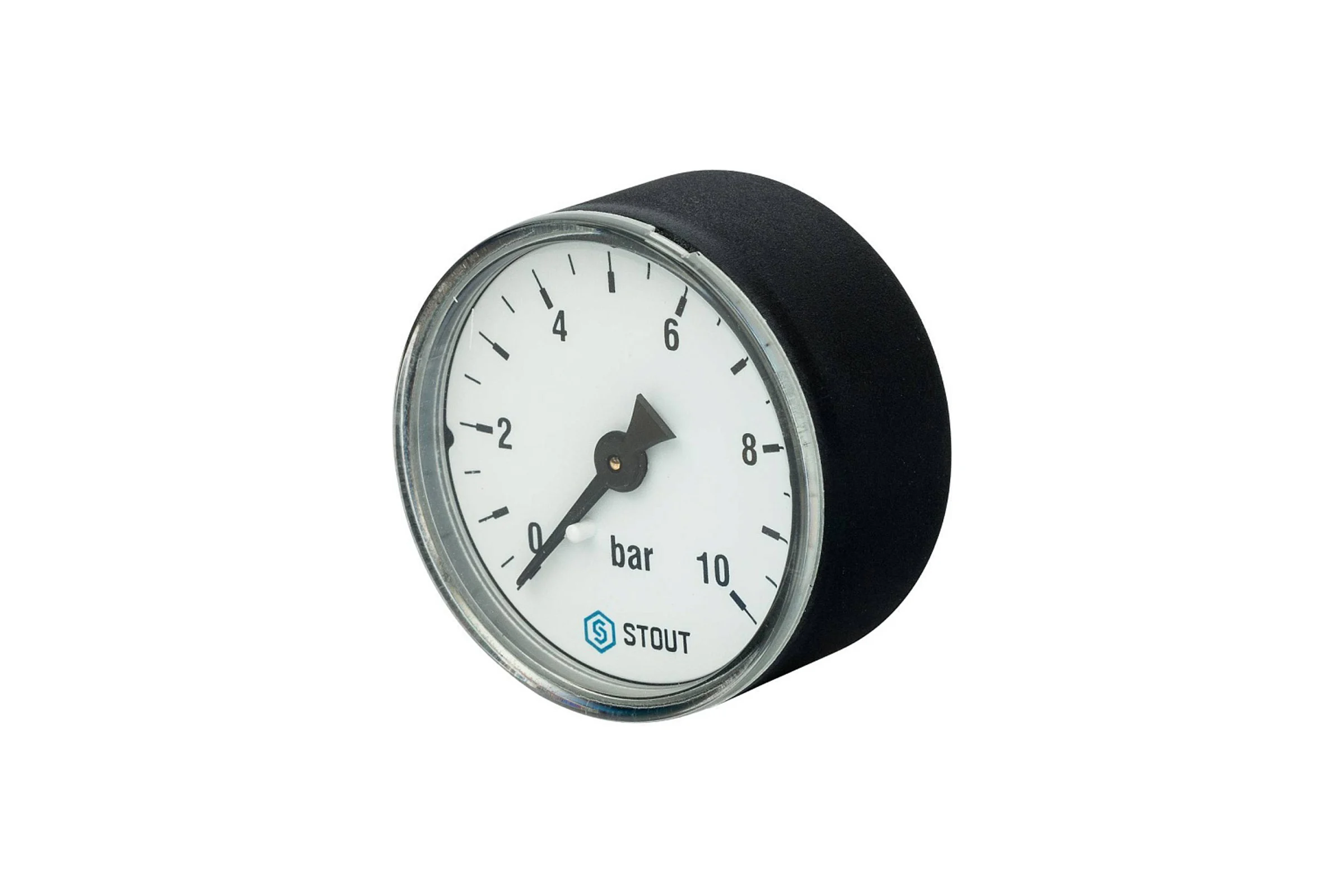 Манометр аксиальный STOUT, корпус Dn 50 мм 1/4, 0...10 бар, кл.2.5 SIM-1009-501008 RG0094NU9EUEFL