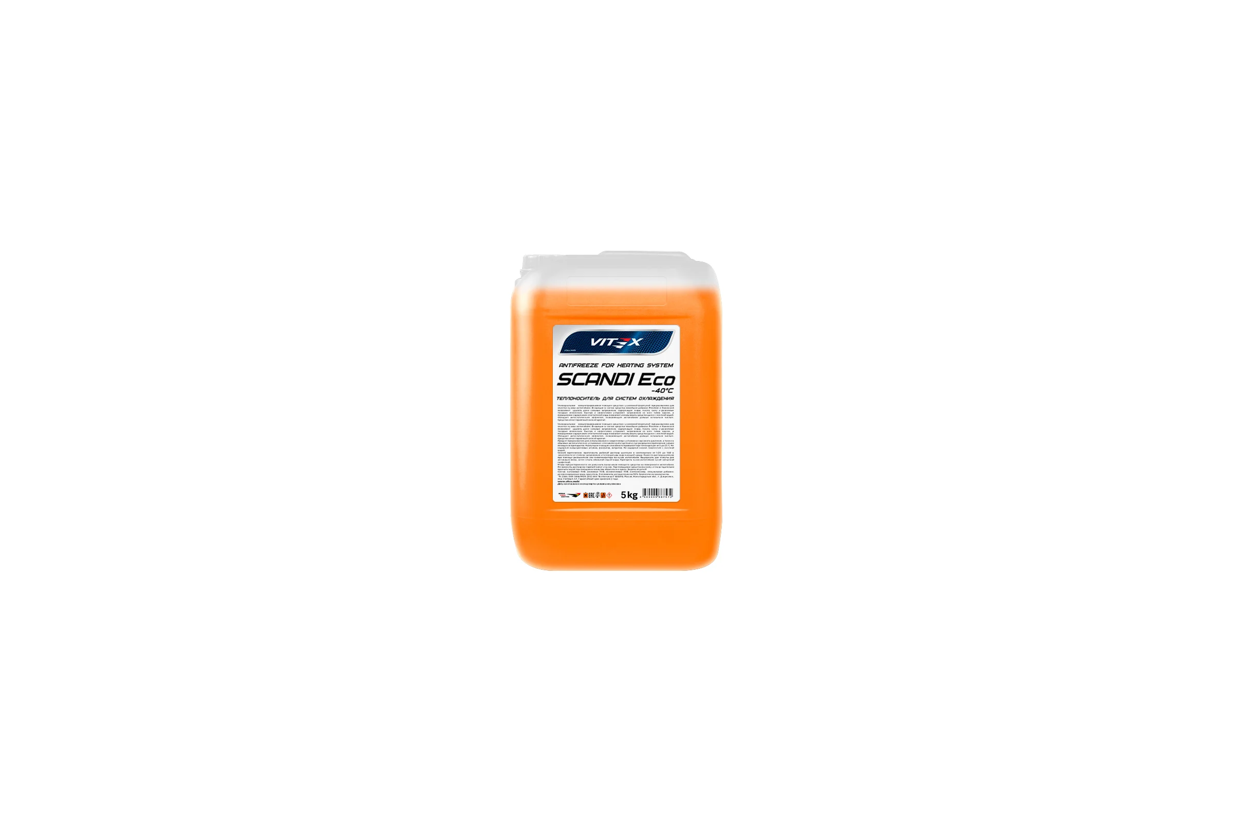 Антифриз для системы отопления VITEX Scandi ECO -30С оранжевый 5 кг v117605