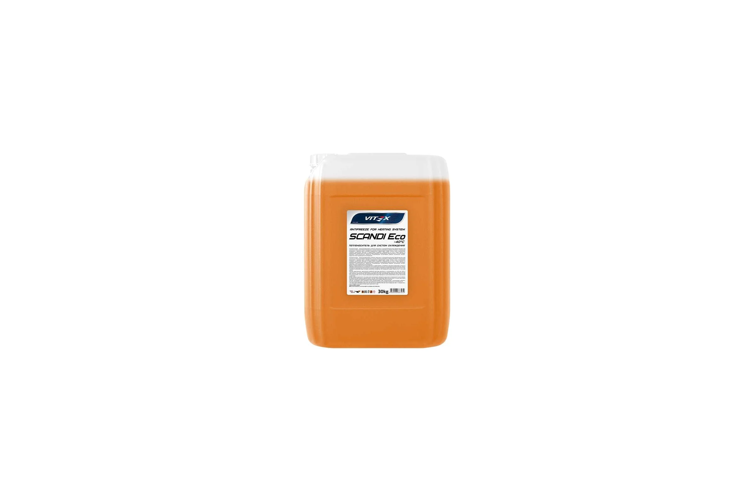 Антифриз для системы отопления VITEX Scandi ECO -40С оранжевый 30 кг v117807