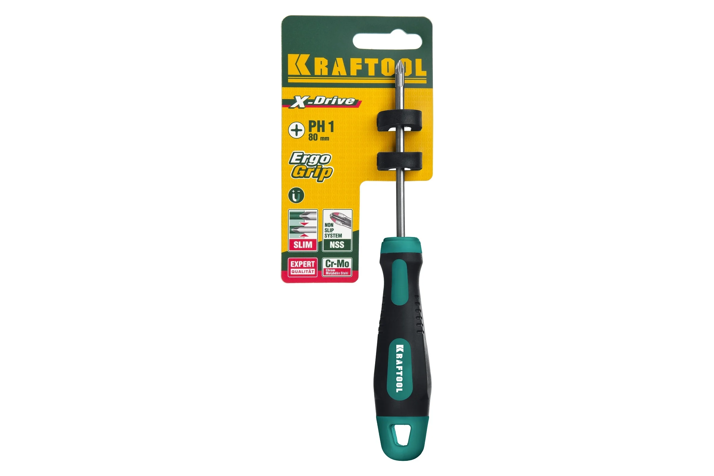 Отвертка KRAFTOOL Х-Drive PH 1x80 250072-1-080