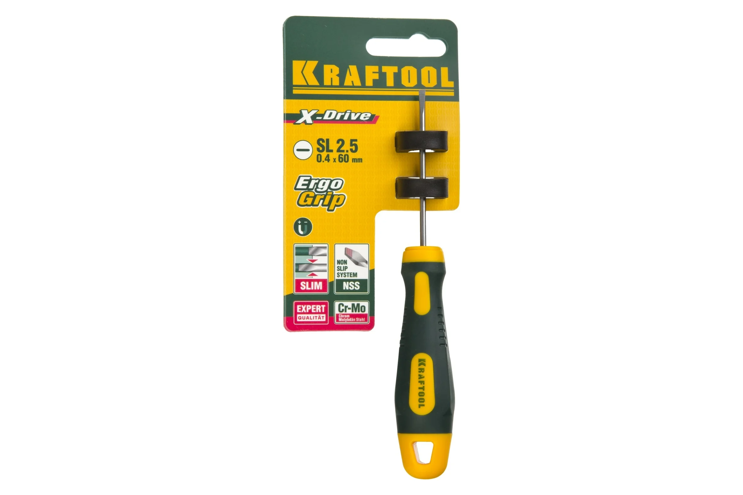 Отвертка KRAFTOOL Х-Drive SL 2.5x60  250071-2.5-060