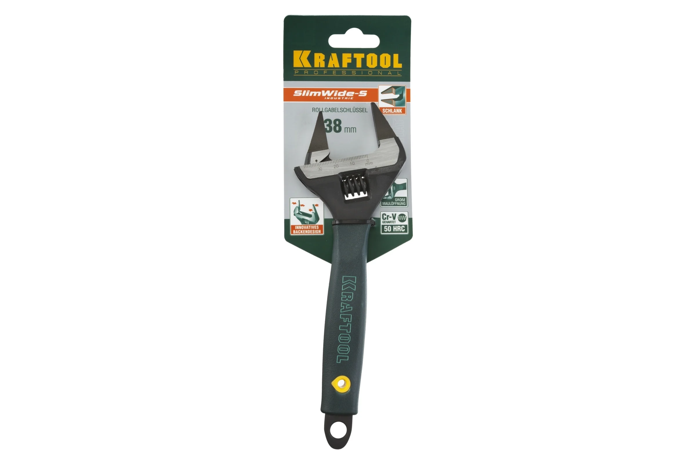 Разводной ключ KRAFTOOL SlimWide-S 200 / 38 мм 27263-20