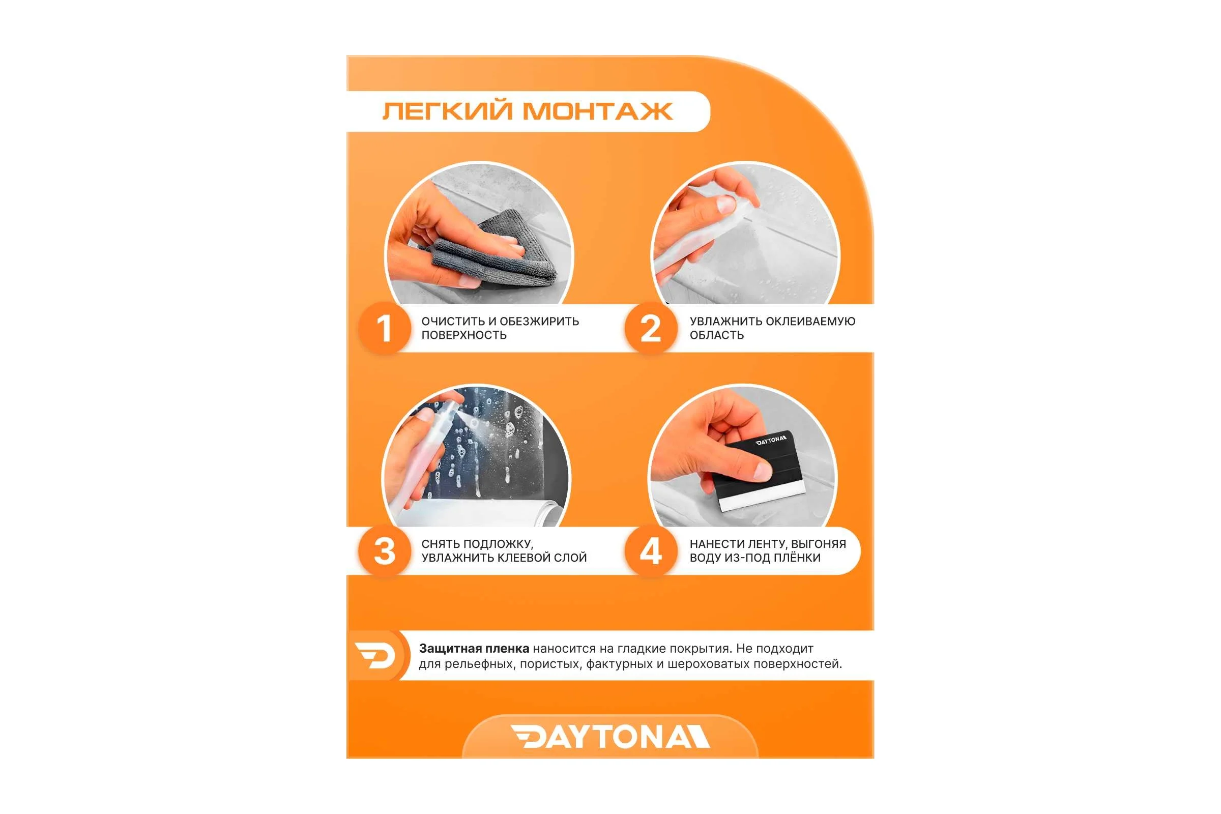 Износостойкая защитная пленка для мебели Daytona 190 мкм, 30 мм, 5 м, прозрачный самоклеящийся полиуретан с защитным слоем MP1357003050