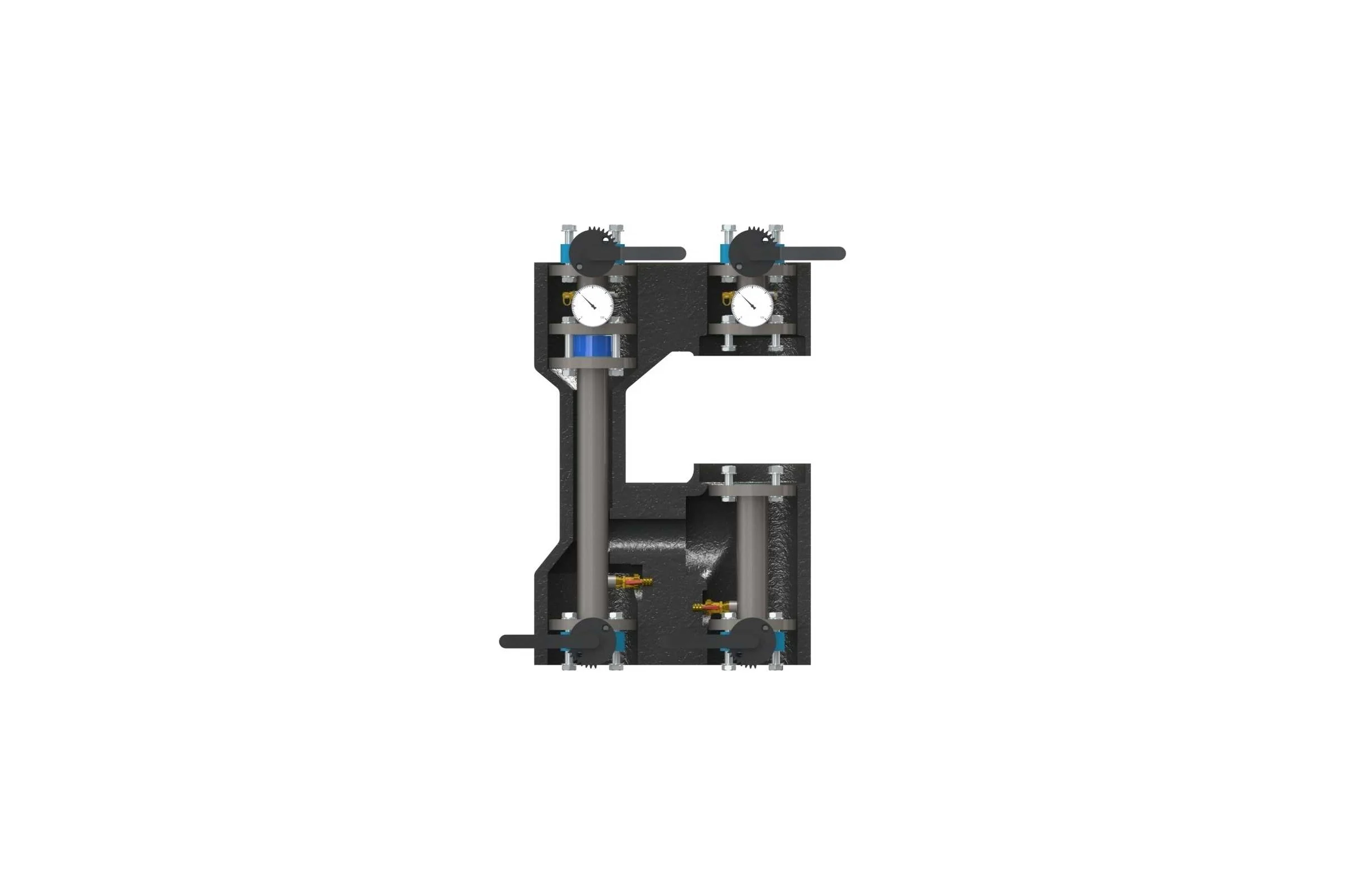 Насосная группа ELSEN прямая, фланцевая DN 50 PN10, без насоса EFG50.010