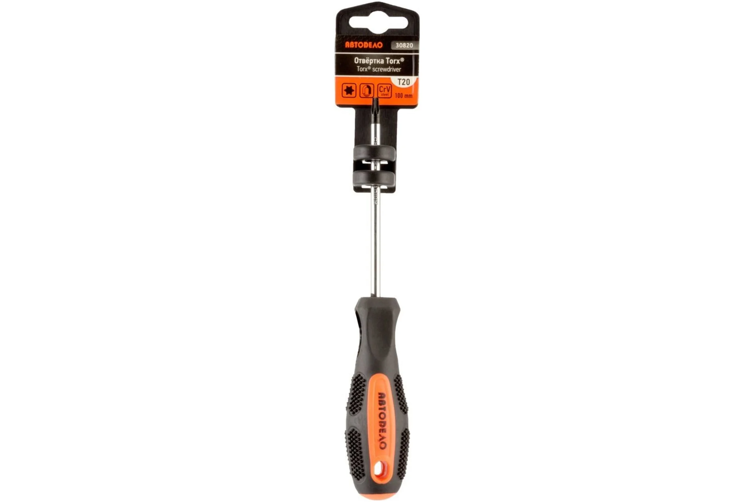 Отвертка АвтоDело TORX T5x75 мм, на держателе 30805 11426