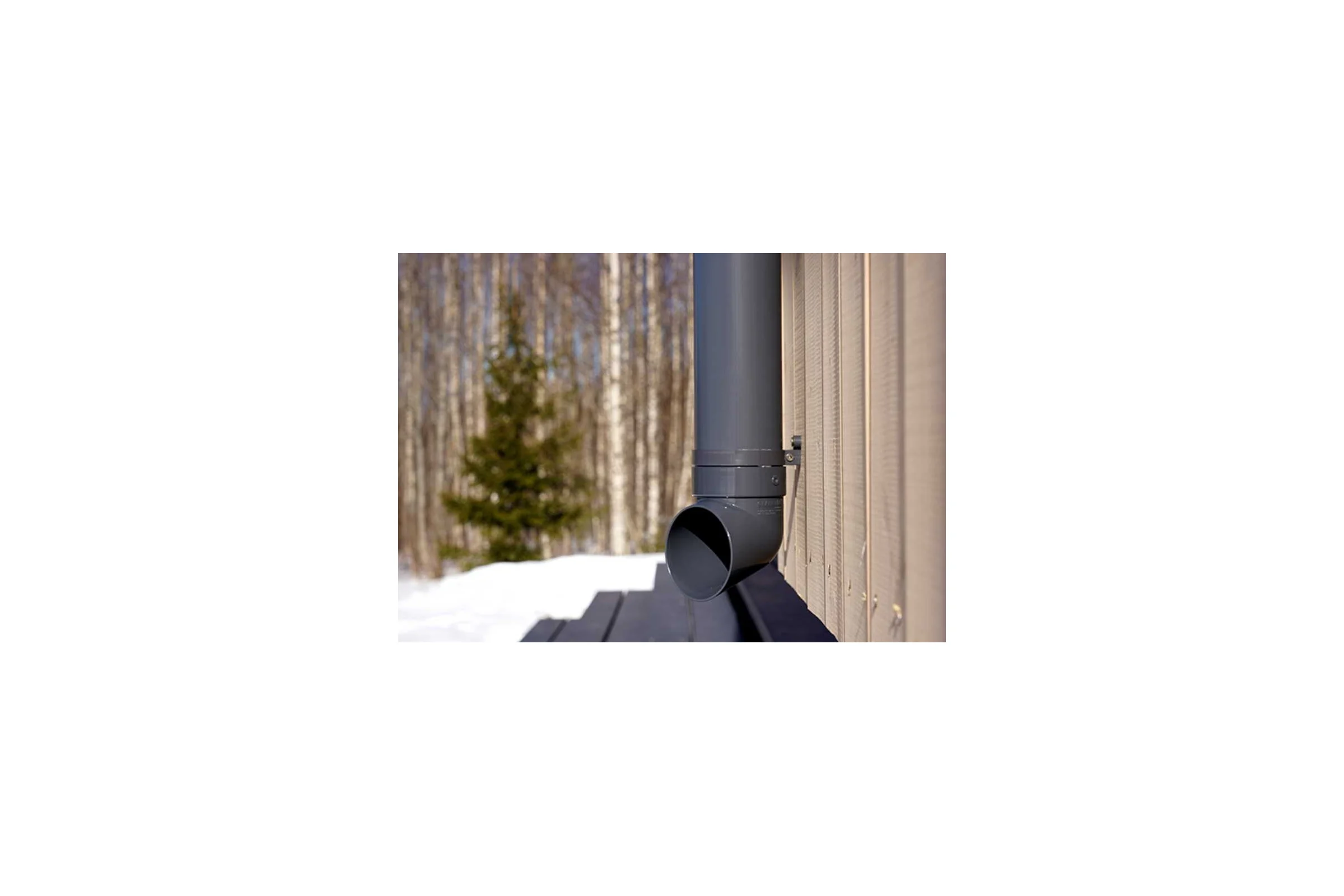 Хомут трубы Grand Line lite пвх, графит (ral 7024) 254878