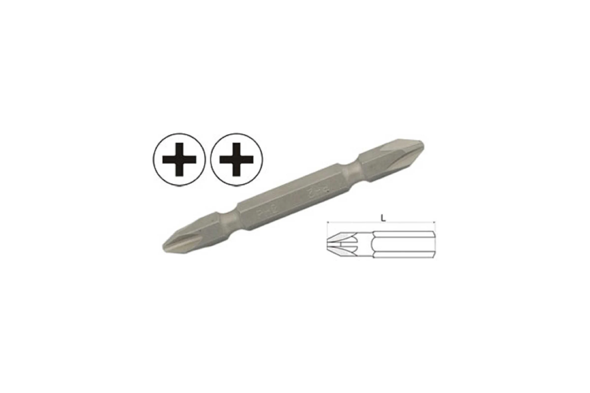 Бит двухсторонний Aist Phillips PH.2xPH.2 1/4" для шуруповерта 1126522PP 00-00004643