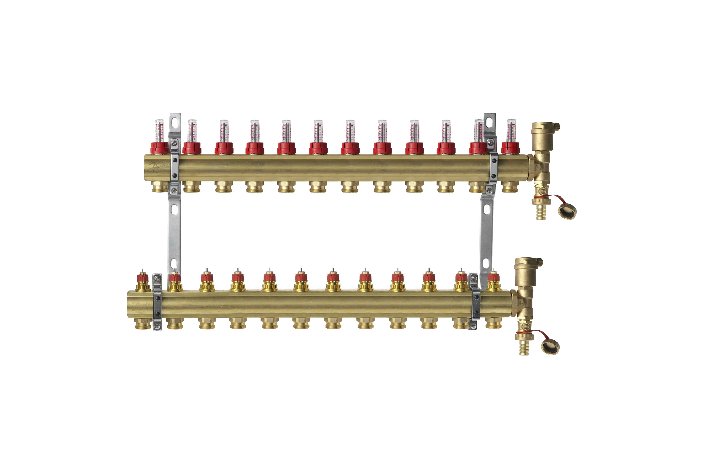 Комплект коллекторов Danfoss FHF-12F set 12 контуров 088U0732