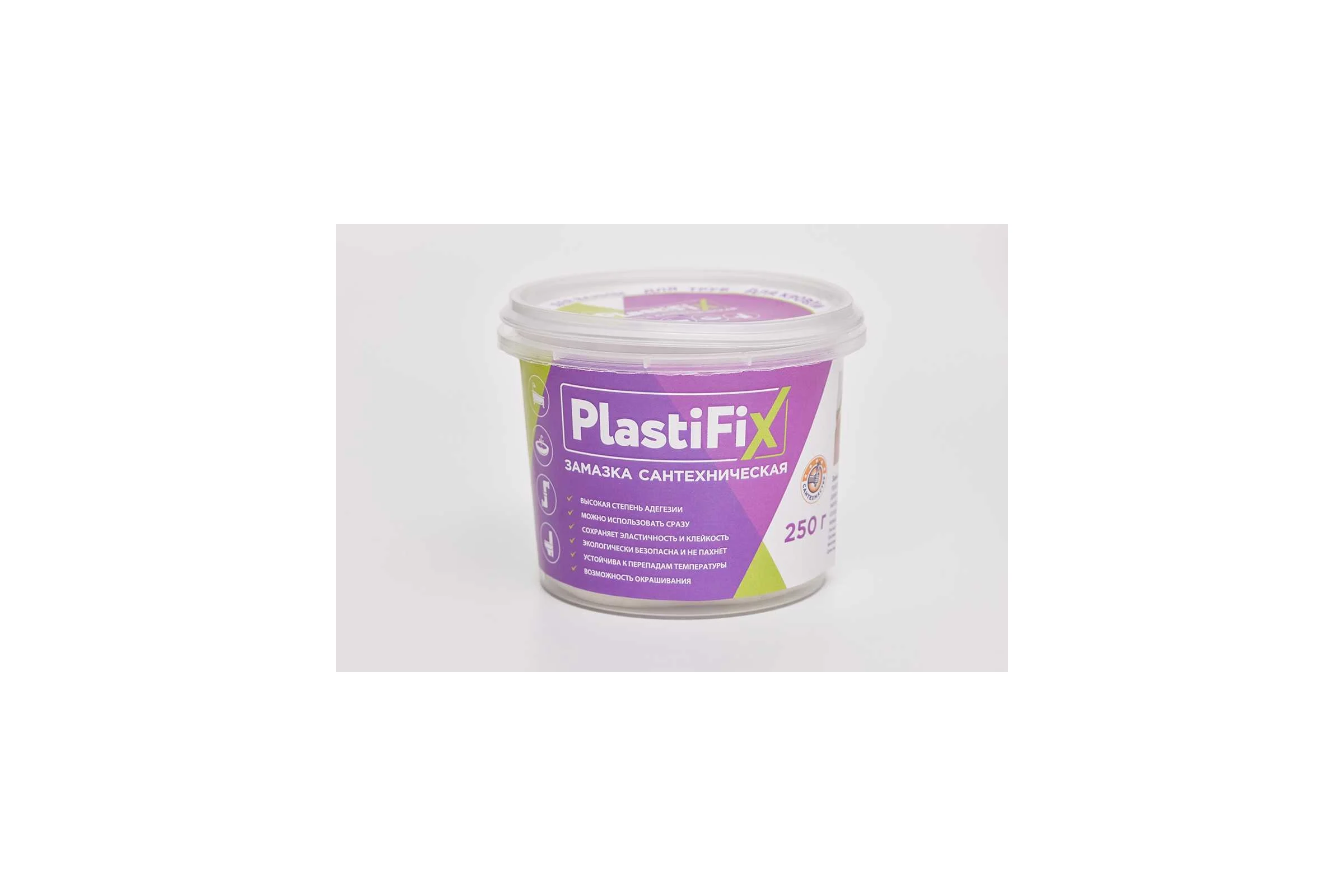 Сантехническая замазка СантехМастер PlastiFix банка 250 гр 04153 4630033041532