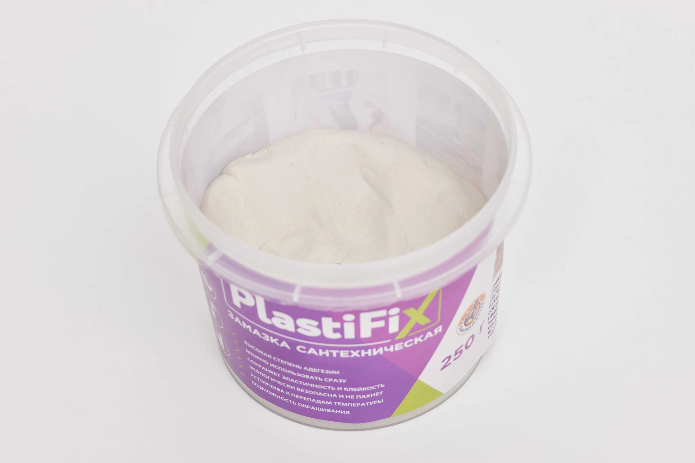 Сантехническая замазка СантехМастер PlastiFix банка 250 гр 04153 4630033041532