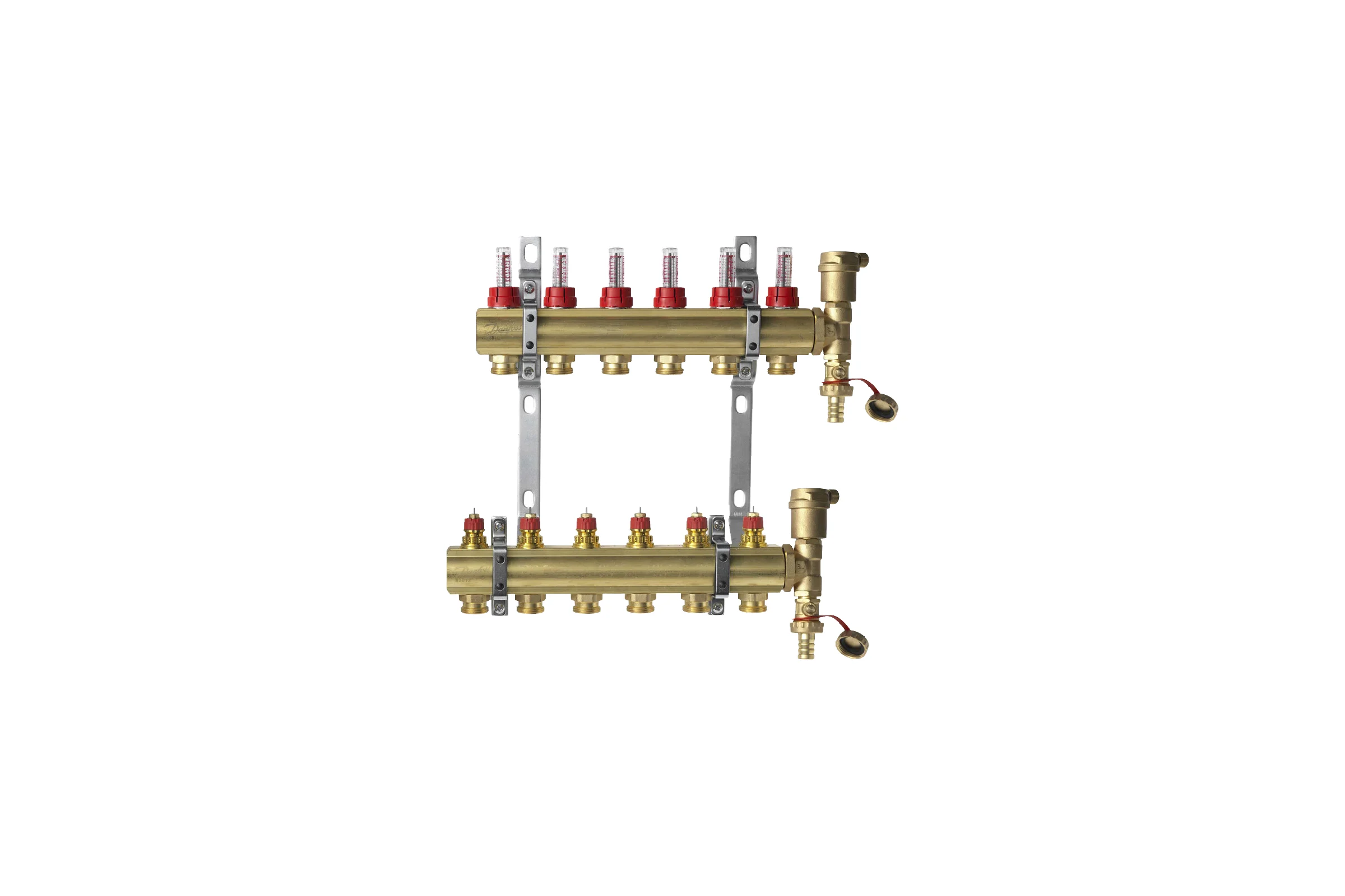 Комплект коллекторов Danfoss FHF-6F set 6 контуров 088U0726