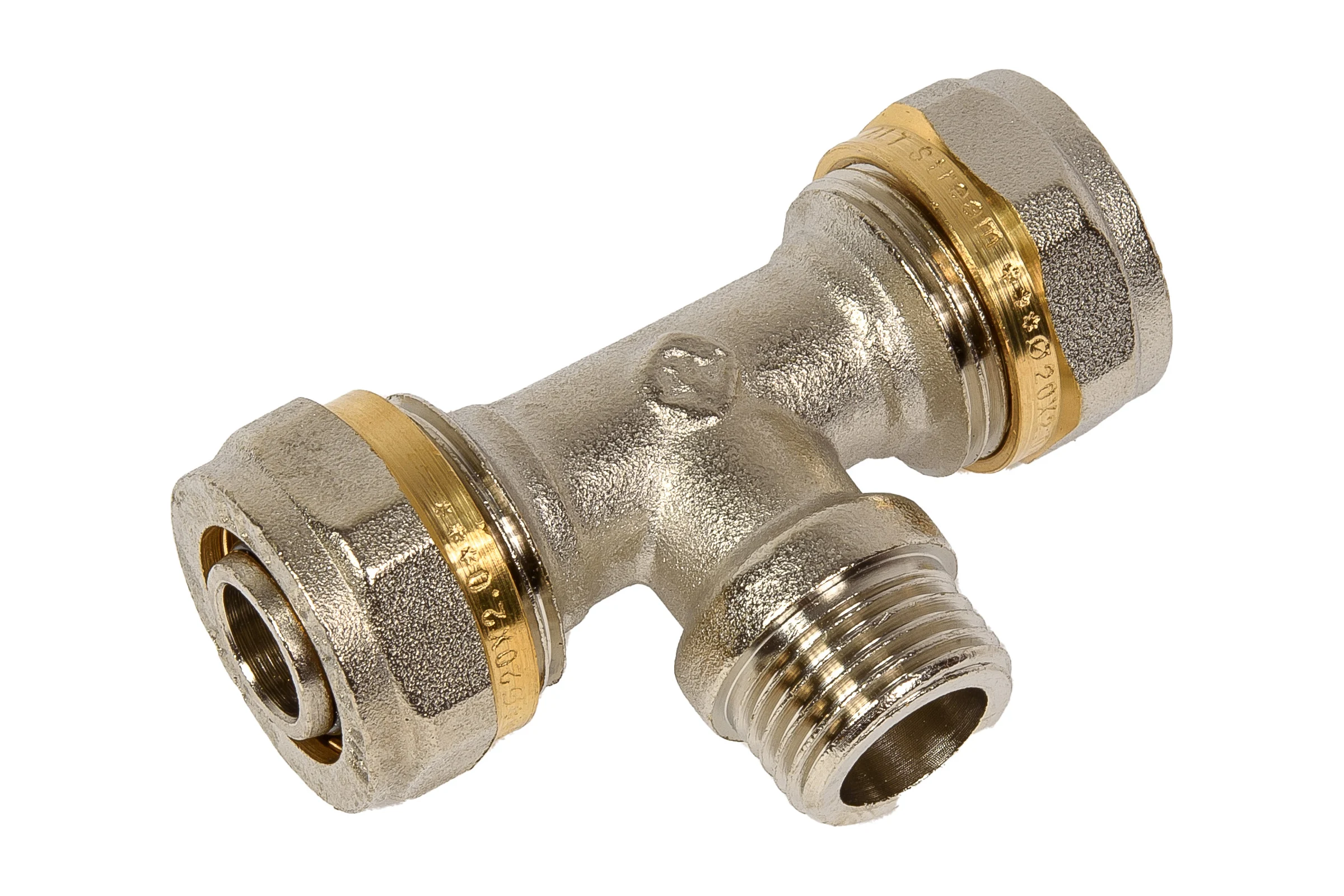 Переходной тройник Altstream (н.р.) 20x1/2"х20 обжимной 002040503