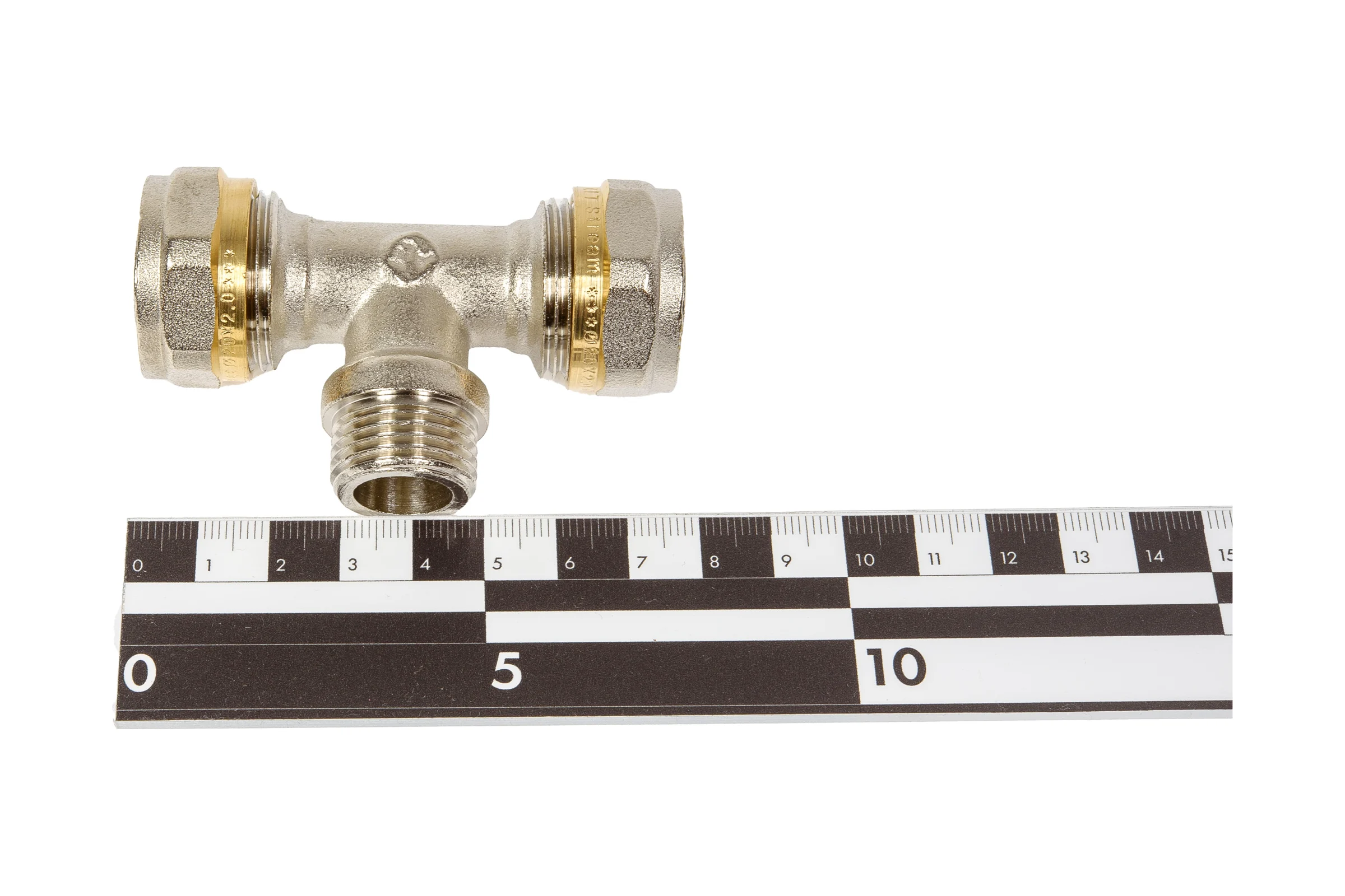 Переходной тройник Altstream (н.р.) 20x1/2"х20 обжимной 002040503