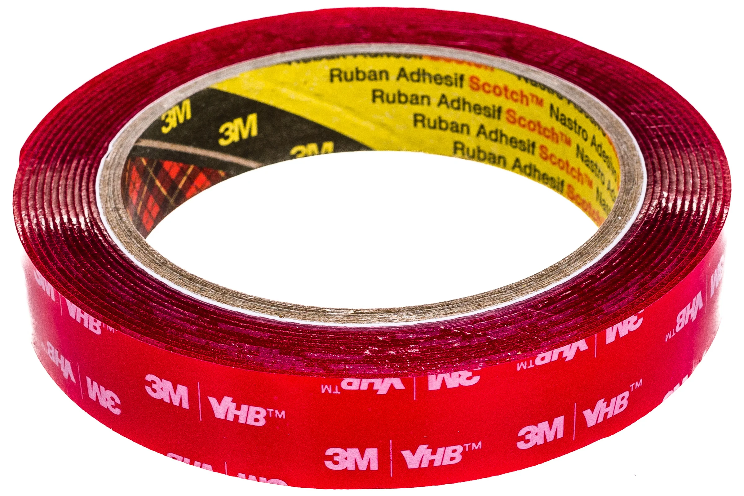 Монтажная двусторонняя лента 3M VHB 4910F прозрачная,19 мм x 3 м 7000072294