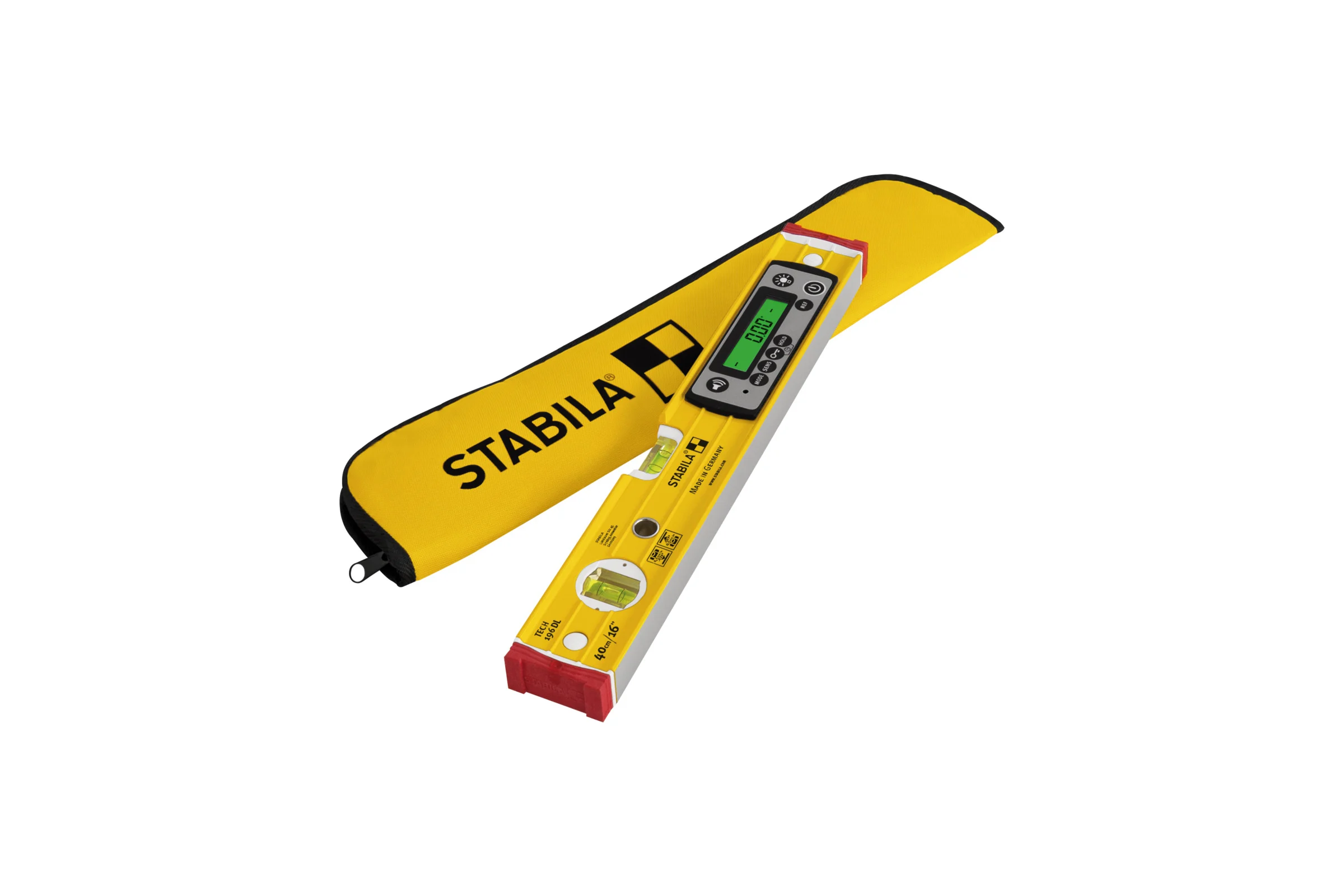 Уровень STABILA tech 196 dl, 40см (ip 67, 1верт.,1гориз., 2 жк диспл.,точн. 0,5 мм/м), шт 19830